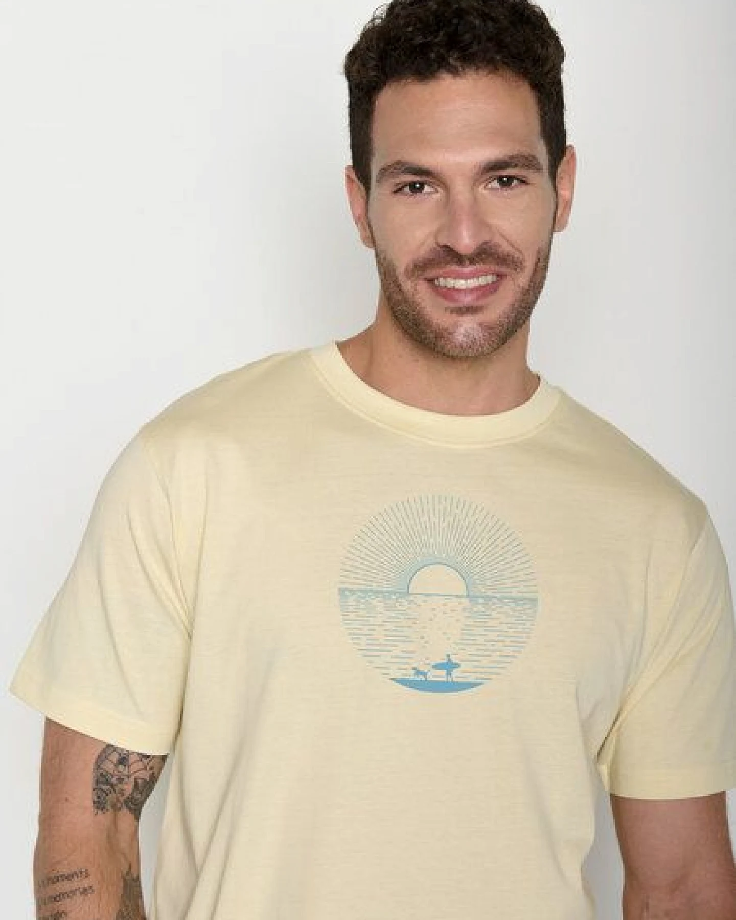 GREENBOMB Surf Friends Fusion - Lässiges Oversize-T-Shirt aus Bio-Baumwolle / hochwertiger Print / GOTS / Fair & Vegan – Ansicht 2