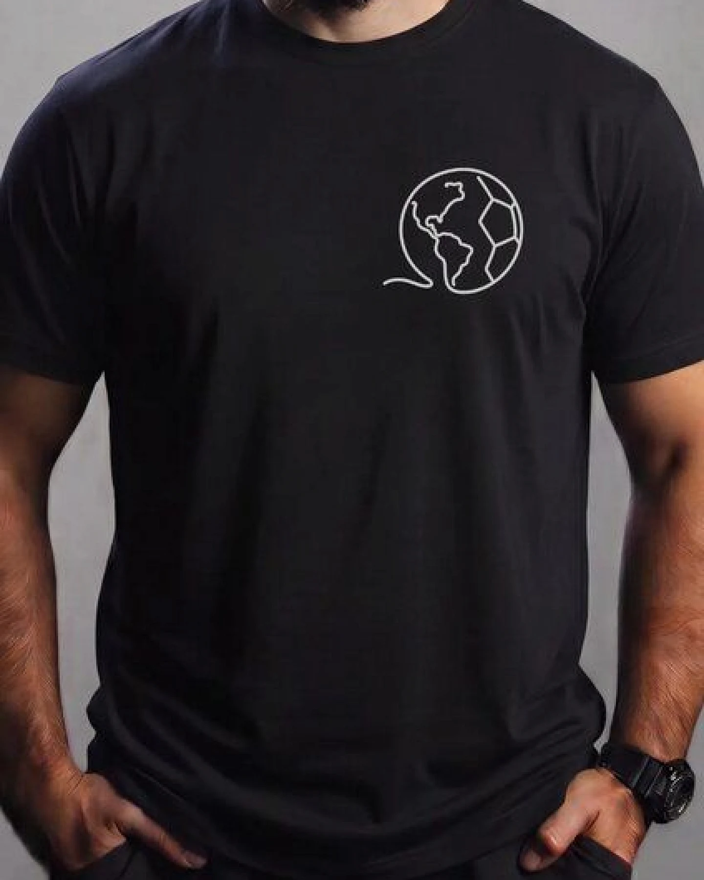 Re-Athlete CHAMPIONS Bambus-Viskose Herren Shirt - black – Ansicht 2