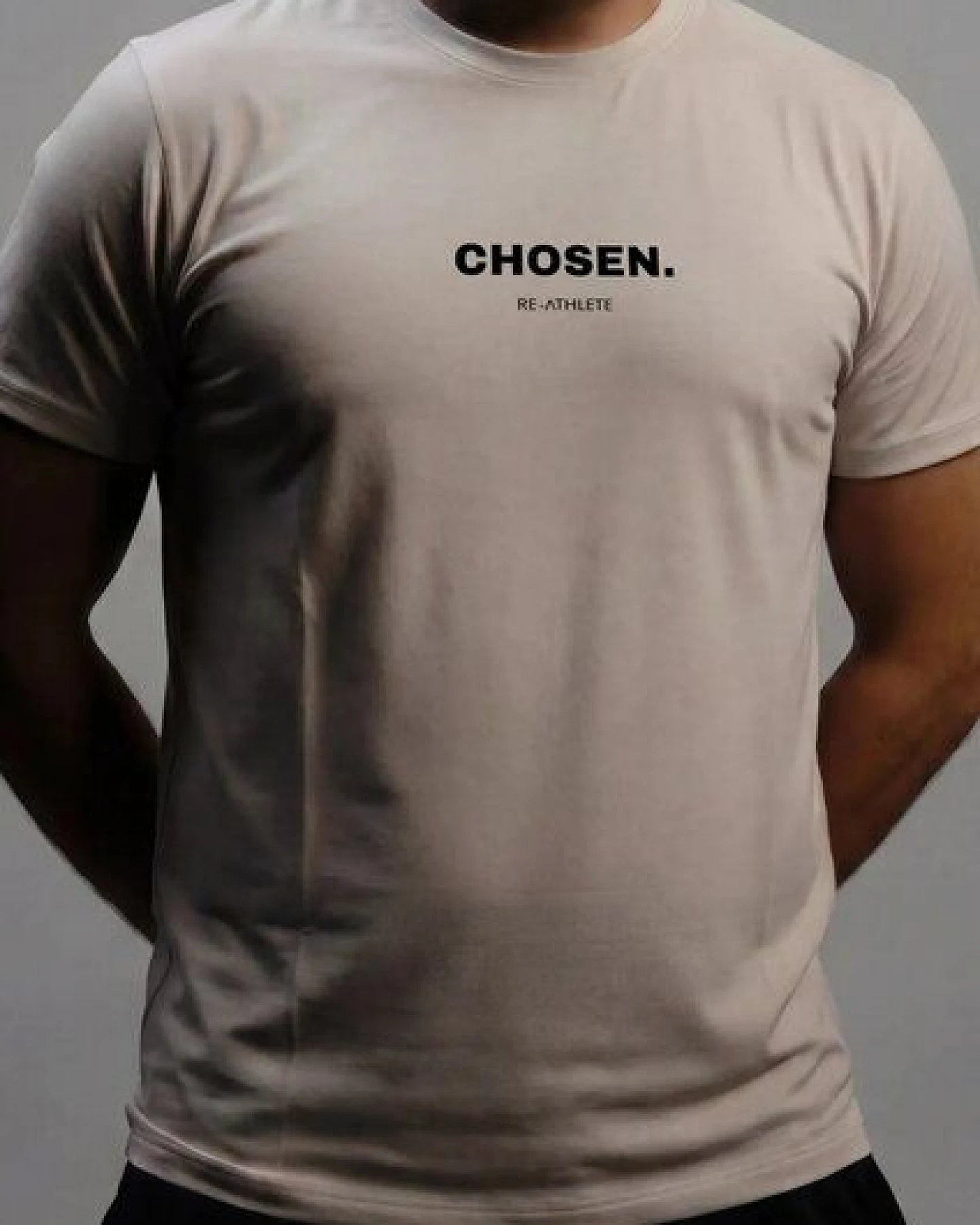 Re-Athlete CHOSEN Bambus-Viskose Herren Shirt - beige – Ansicht 2
