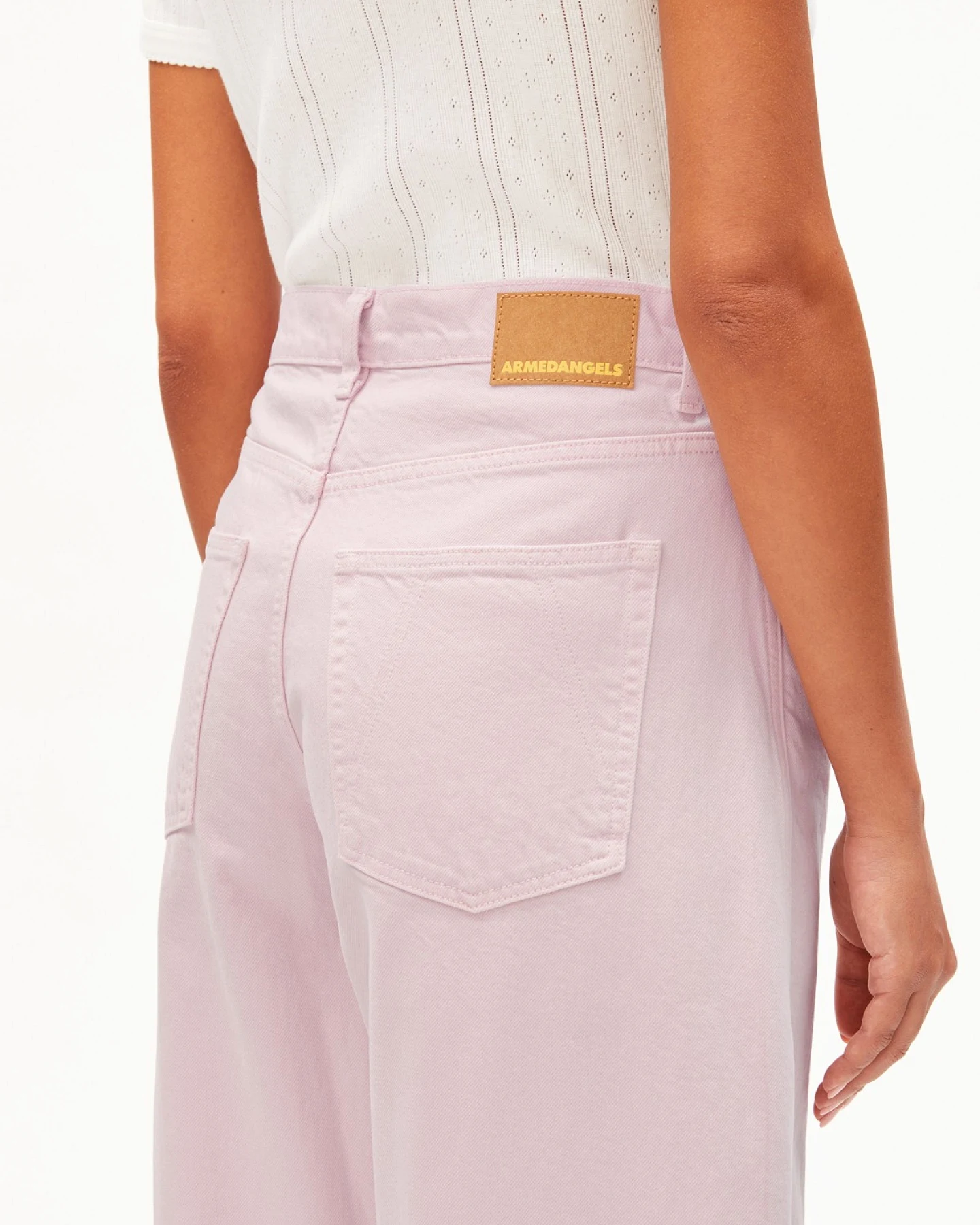 Jeans Barrel Leg Baarly Pink Mist – Ansicht 4