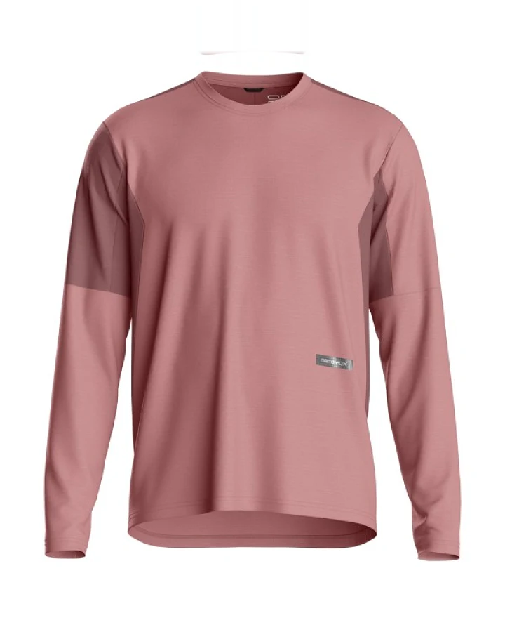 Ortovox - Sequence Free Jersey L/S - Radtrikot Gr S rosa