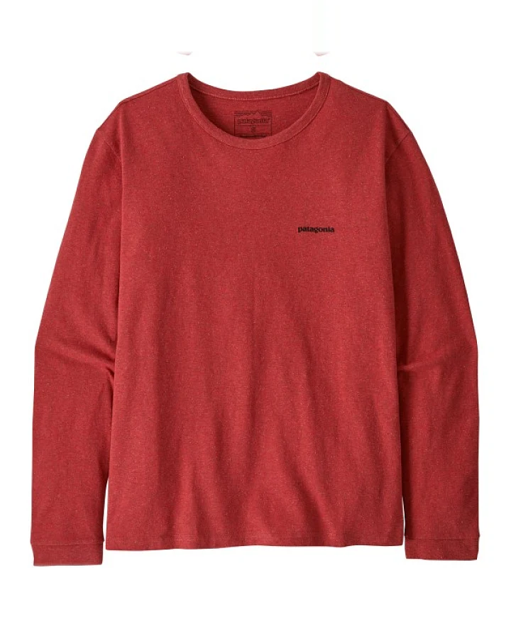 Patagonia - Women's L/S P-6 Logo Responsibili-Tee - Longsleeve Gr L rot