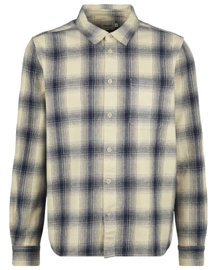 DEDICATED - Shirt Rute Flannel Shadow Check - Hemd Gr S grau
