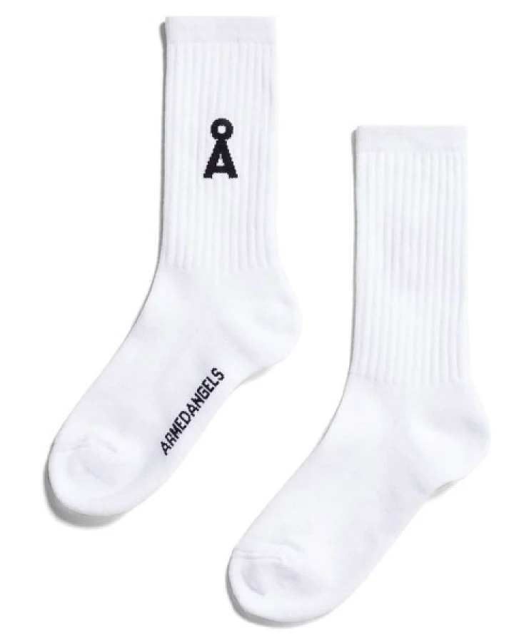 ARMEDANGELS - Saamus Bold Socks - Multifunktionssocken Gr 35-38 weiß