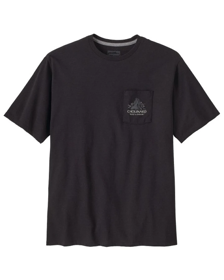 Patagonia - Chouinard Crest Pocket Responsibili-Tee - T-Shirt Gr XS schwarz/grau