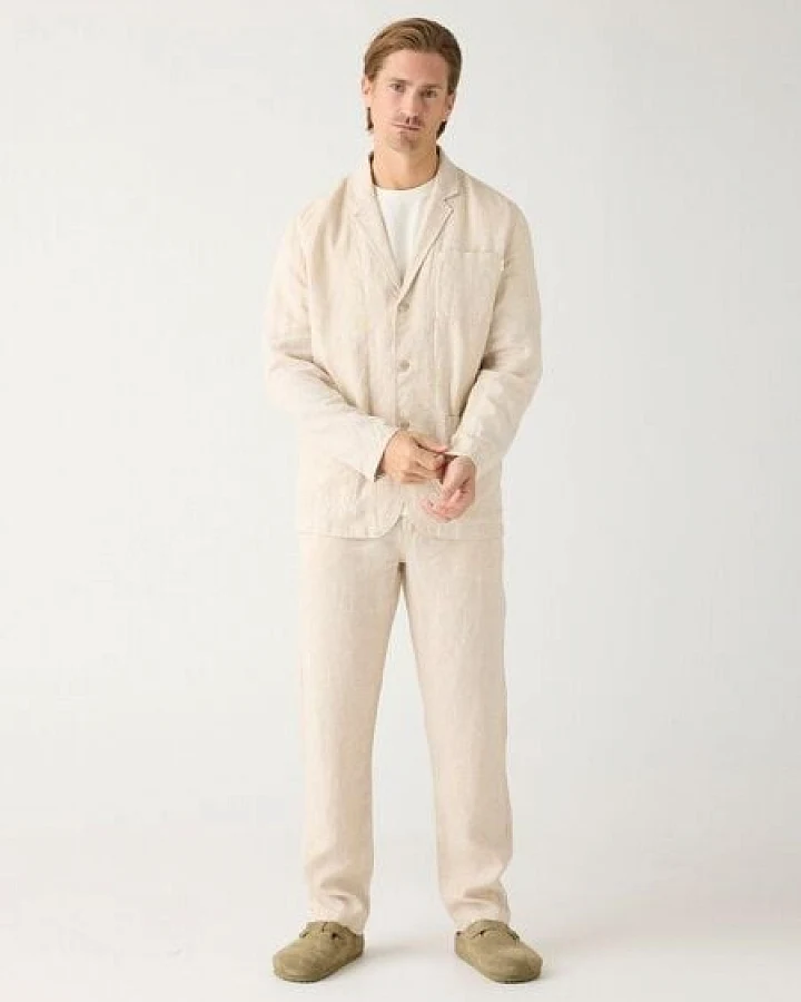 KnowledgeCotton Apparel Chinohose CHUCK aus Bio-Leinen