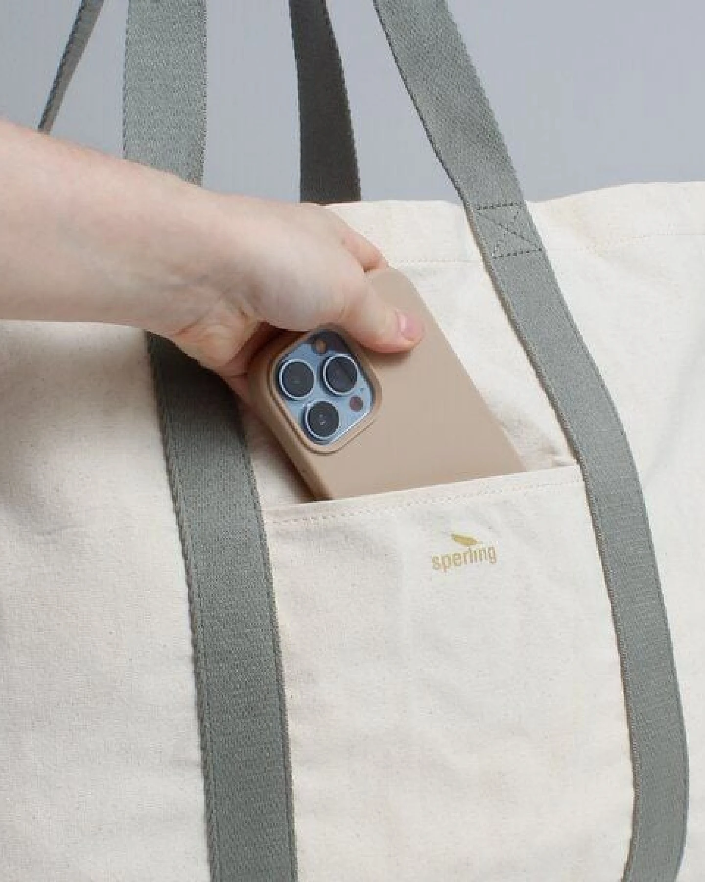 Sperling Faltbarer Shopper-Beutel "Pure" aus Bio-Baumwolle und recyceltem PET – Ansicht 4