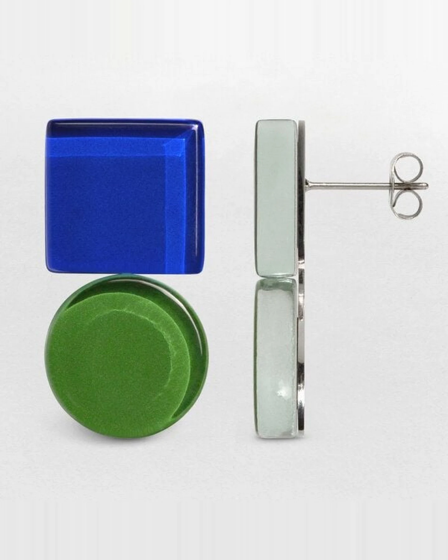 ALEXASCHA Geometrische Statement Ohrringe aus Glas – Ansicht 4