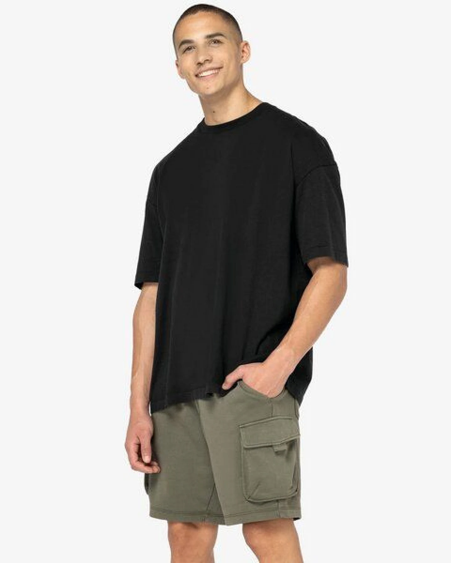 YTWOO Herren Cargo-Shorts im Utility-Look – Ansicht 3