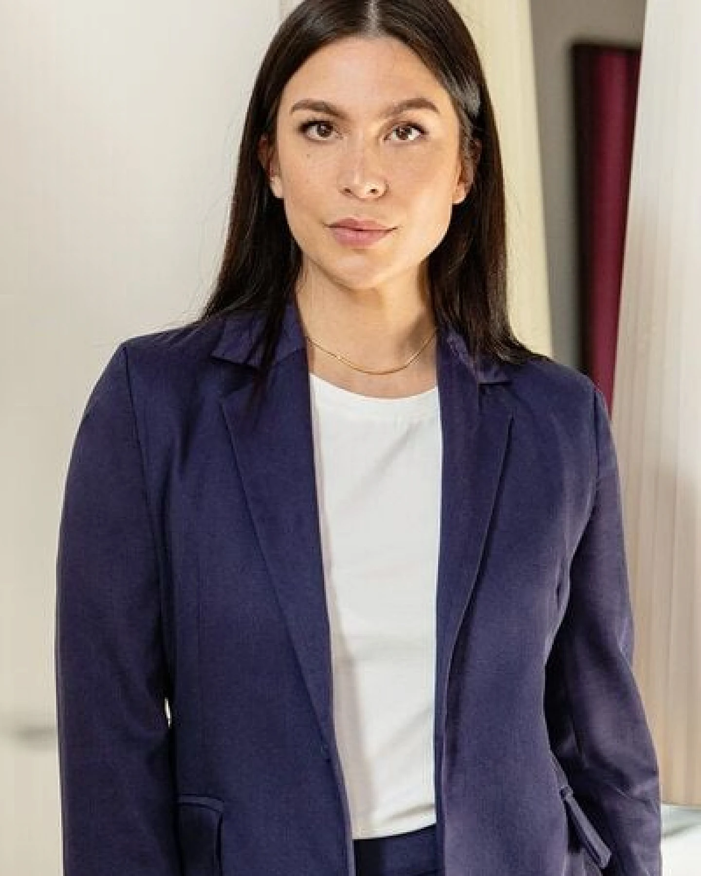 l'amour est bleu Blazer aus Tencel – Ansicht 4