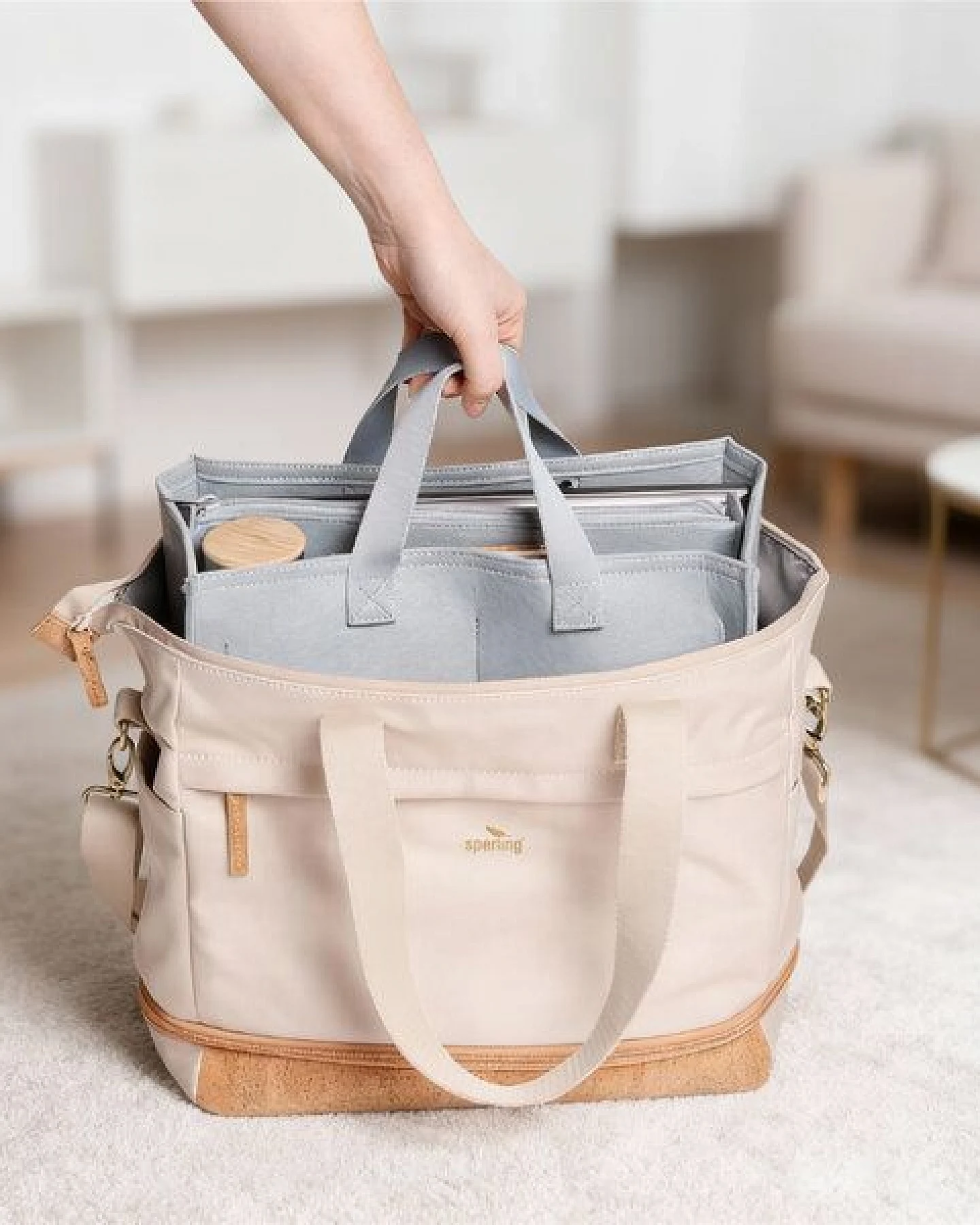 Sperling Organizer für "Divided" Shopper aus Filz – Ansicht 2