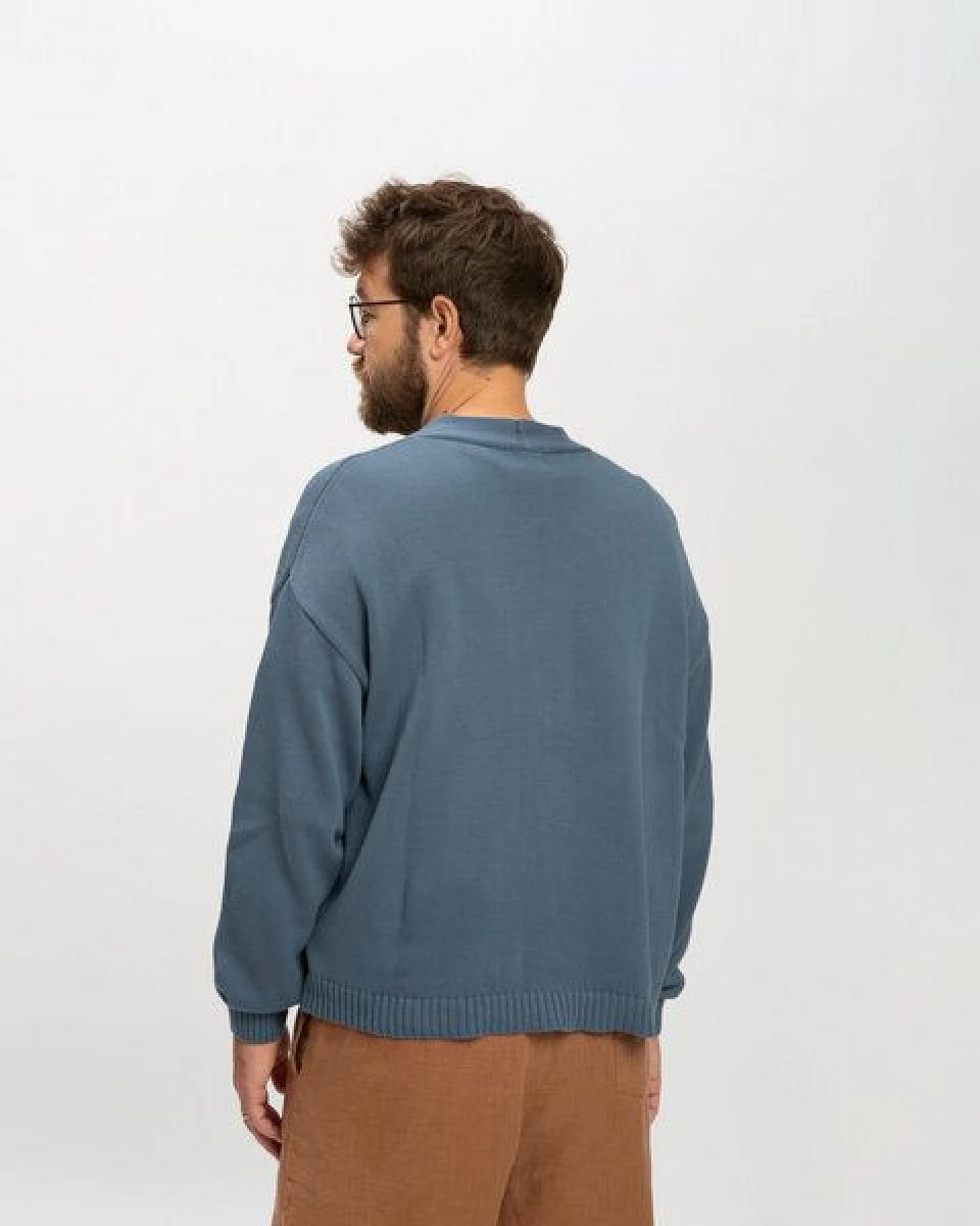 Matona Legere Strickjacke aus Baumwolle für Männer / Relaxed Cardigan – Ansicht 2