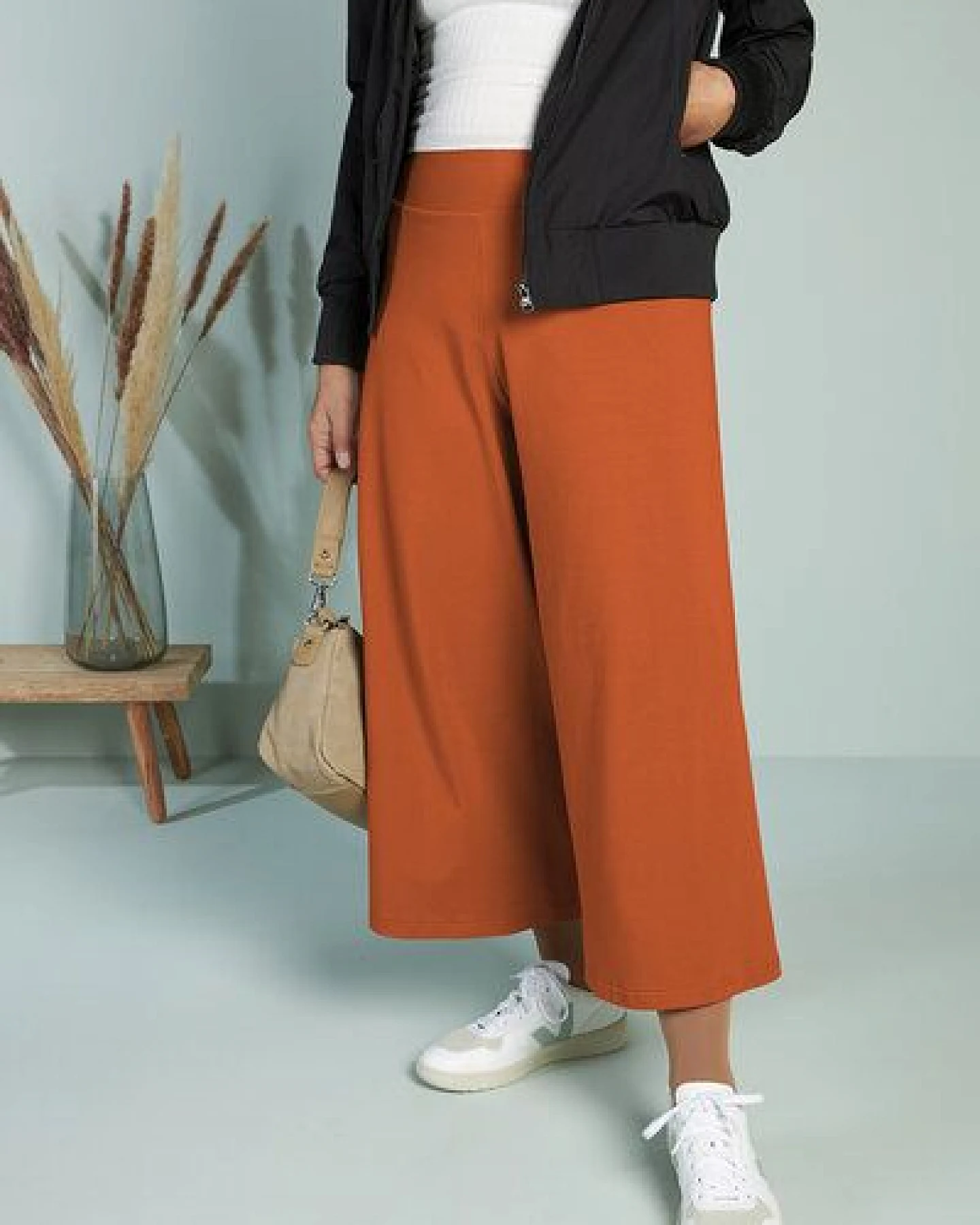 La Gitana Culotte Hose Damen Bio-Baumwolljersey nachhaltig – „Loah“ – Ansicht 3