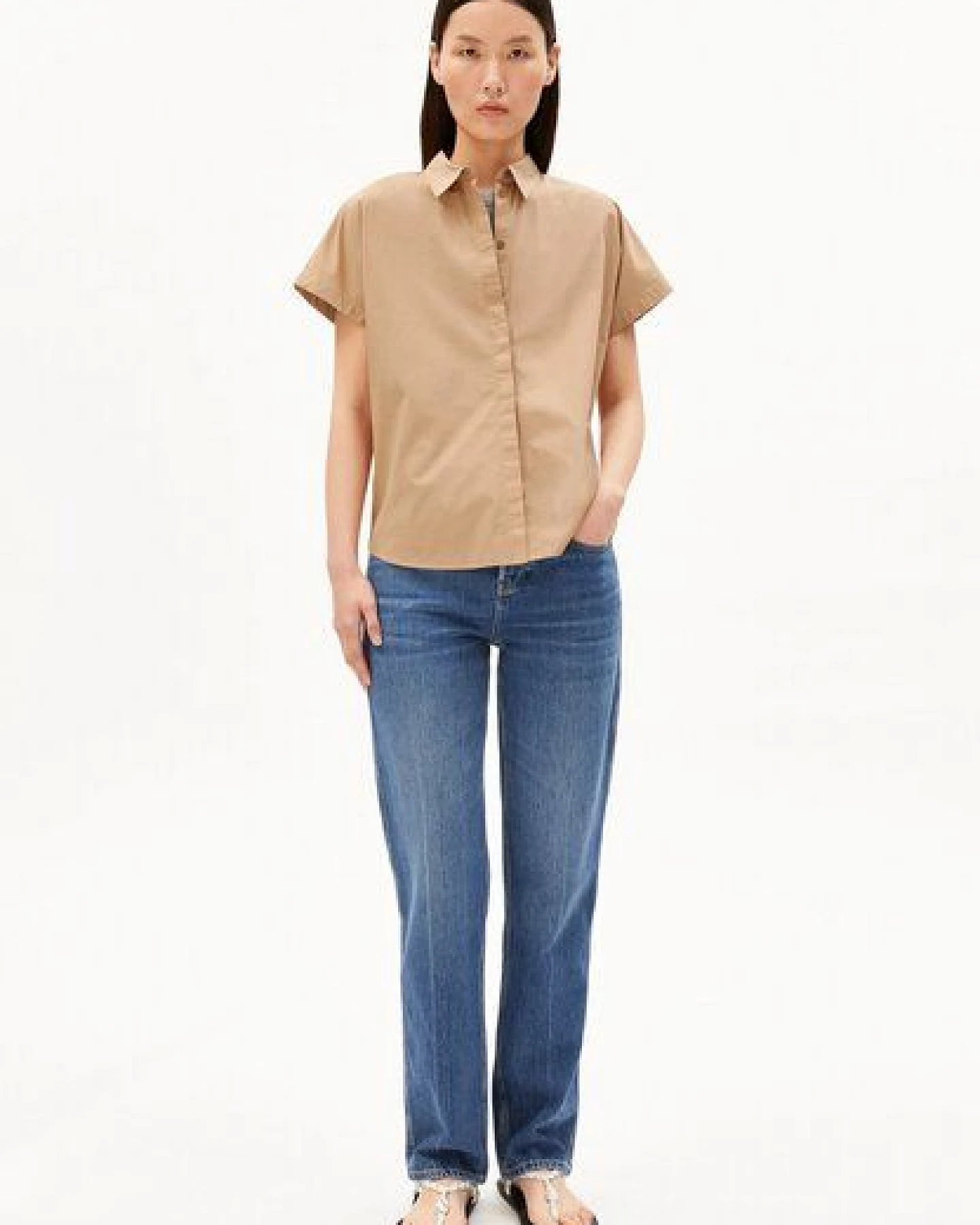 ARMEDANGELS LARISAANA Damen Bluse aus 100% Bio-Baumwolle – Ansicht 4