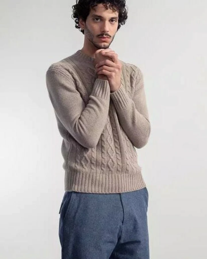 Rifò - Circular Fashion Made in Italy Wollpullover aus recyctelter Wolle Modell: Amos