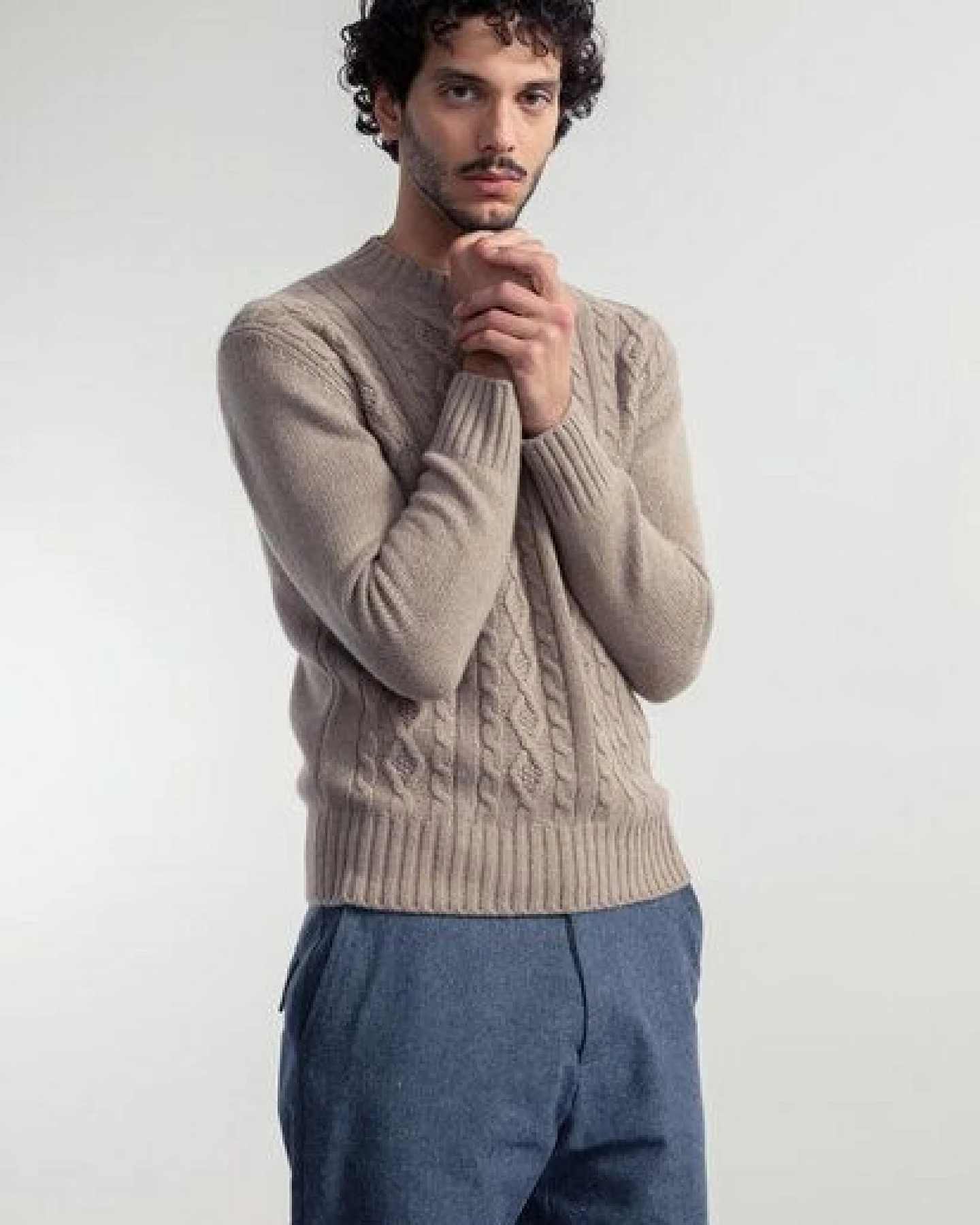 Rifò - Circular Fashion Made in Italy Wollpullover aus recyctelter Wolle Modell: Amos – Ansicht 2