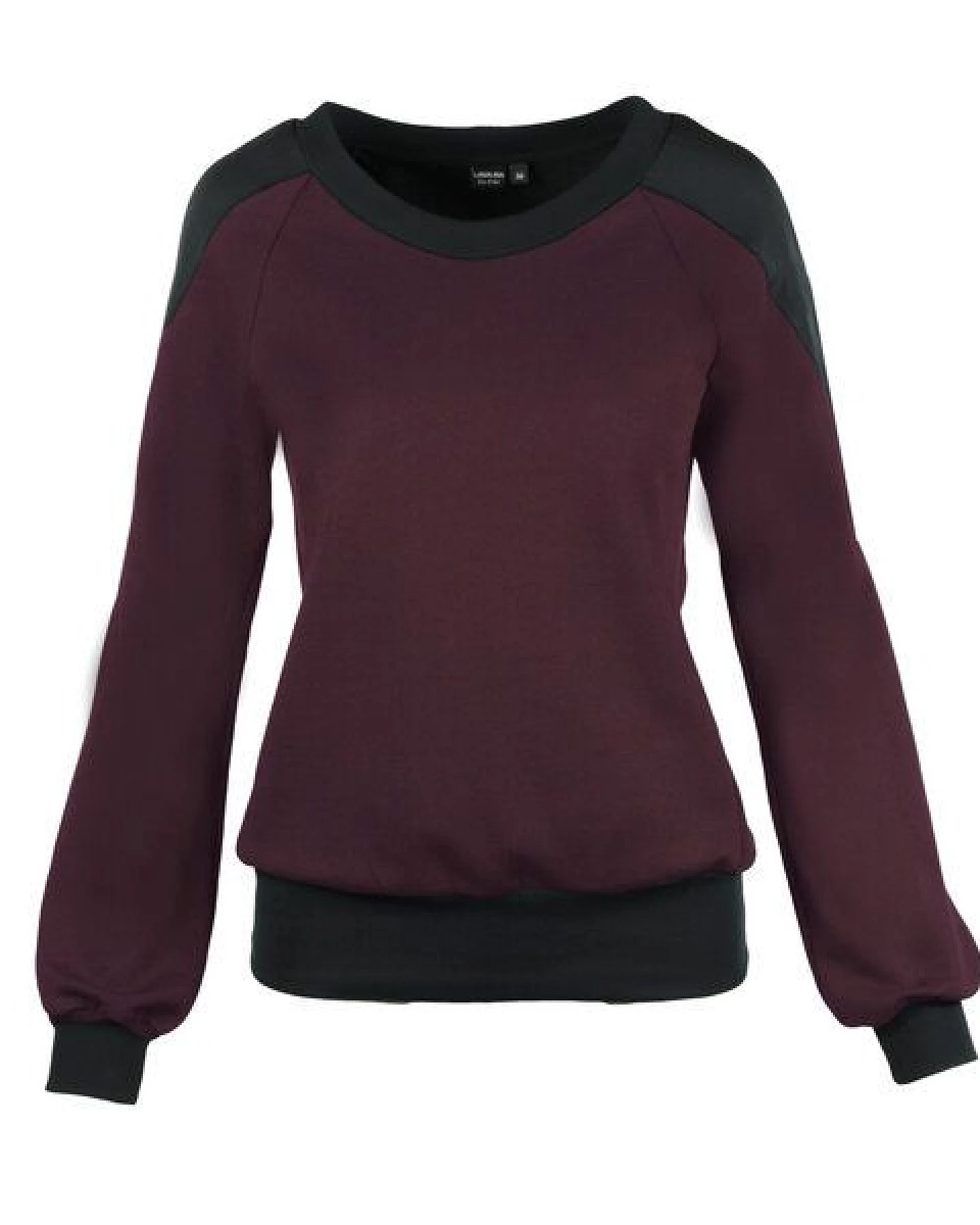 Sweatshirt mit Dekorativem Einsatz von Lasalina – Ansicht 2