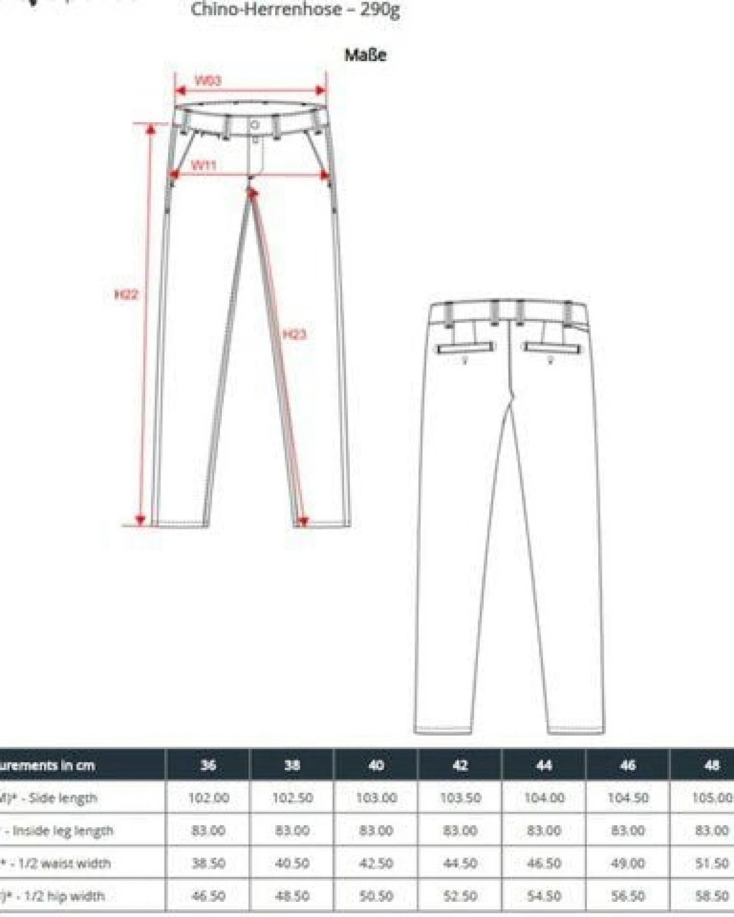 YTWOO Herren Chinohose - Made in Italy – Ansicht 4