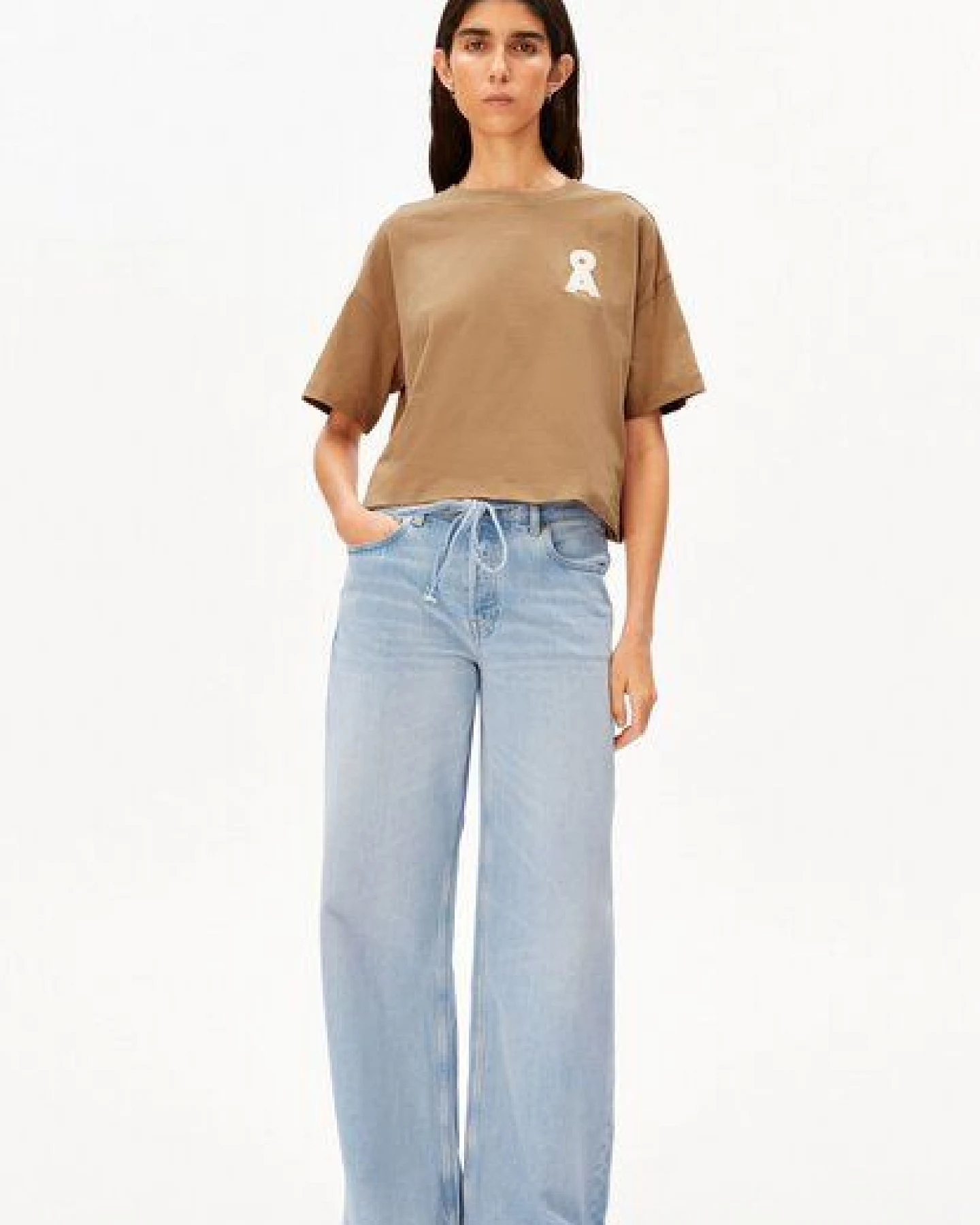 ARMEDANGELS ALBERTARAA Damen T-Shirt aus recyceltem Baumwoll Mix – Ansicht 4