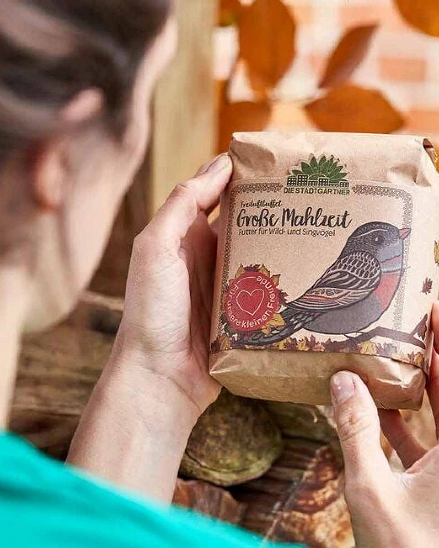 Die Stadtgärtner 1L Futter für alle Vögel I Vogelfutter für Amseln, Rotkehlchen, Meisen – Ansicht 3