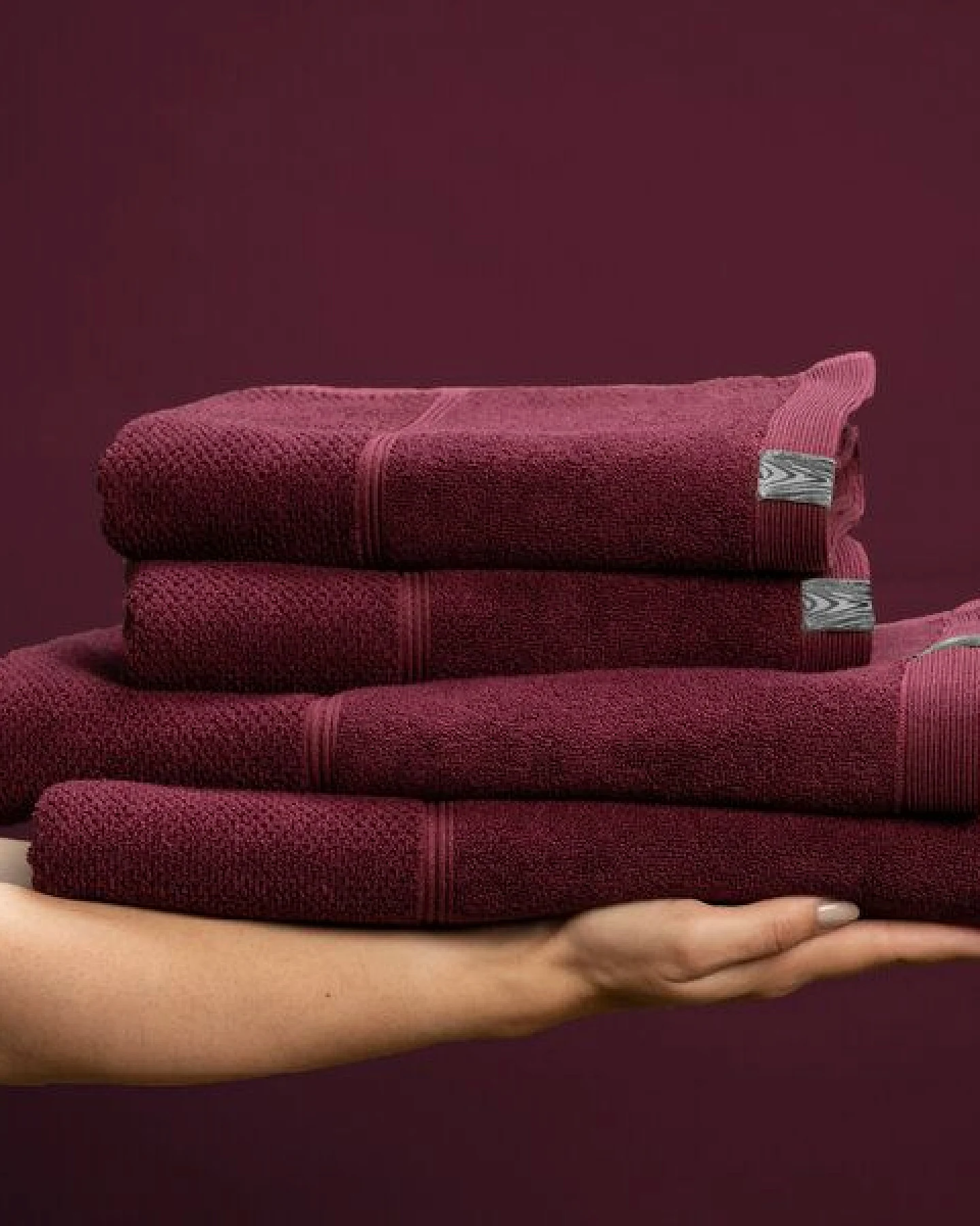Kushel Towels The Hand & Hair Set - Handtuchset aus Biobaumwolle und Holzfaser – Ansicht 4