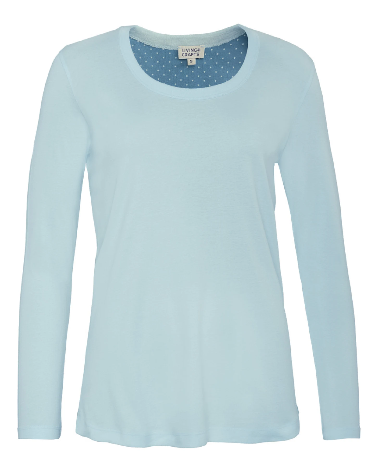 Damen Schlaf-Shirt Blau – Ansicht 2