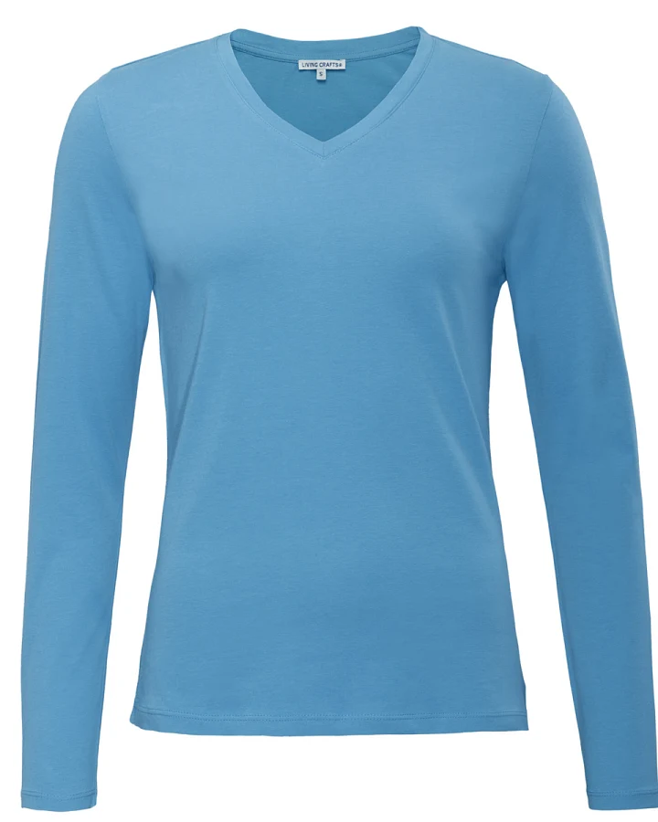 Damen Langarm-Shirt Blau