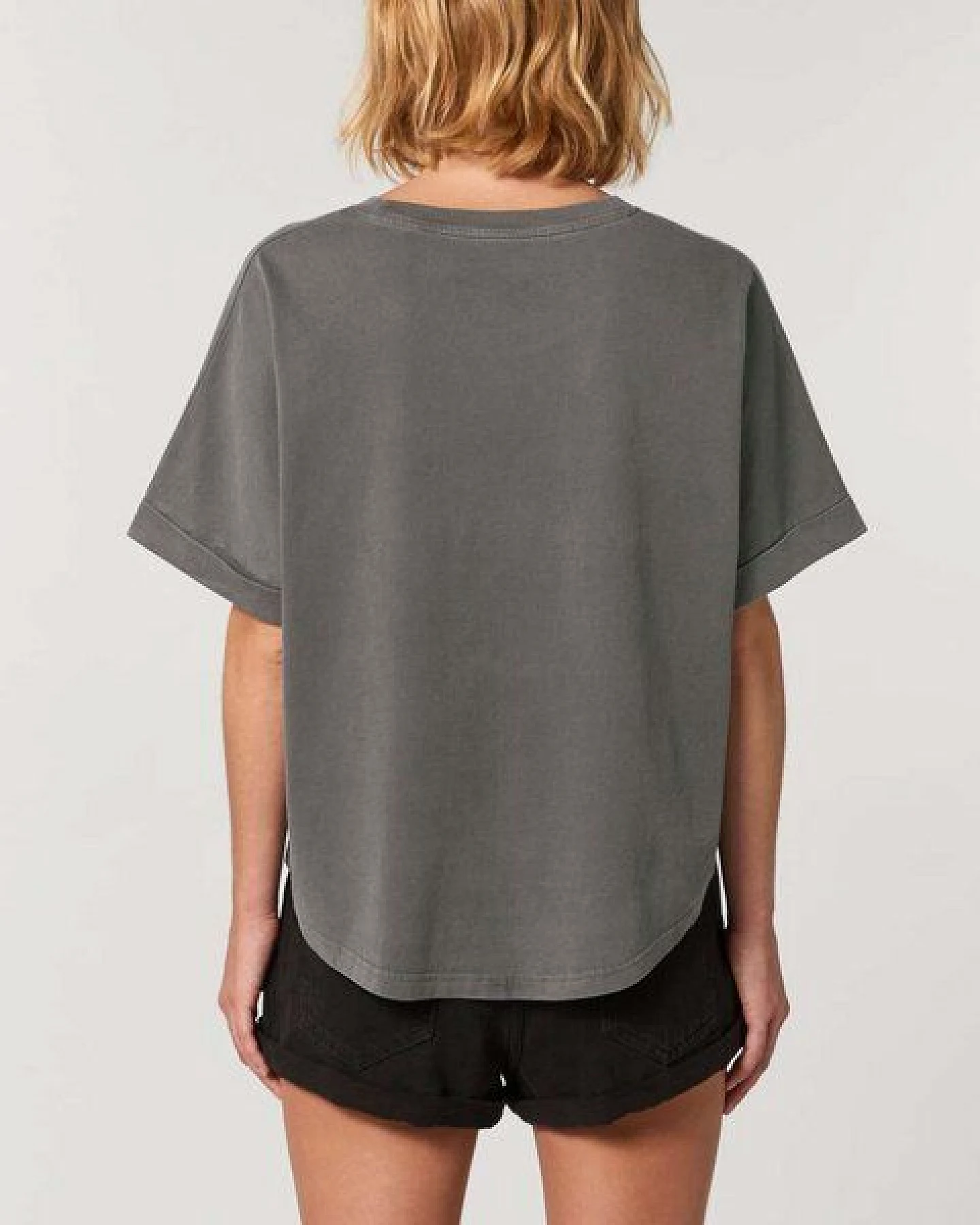 YTWOO Vintage Damen T-Shirt aus Bio Baumwolle, Oversize – Ansicht 3