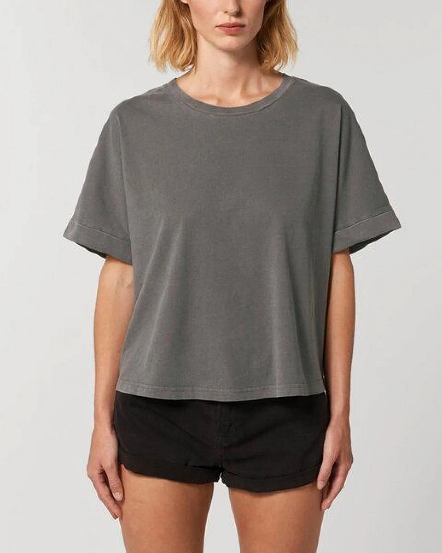 YTWOO Vintage Damen T-Shirt aus Bio Baumwolle, Oversize – Ansicht 4
