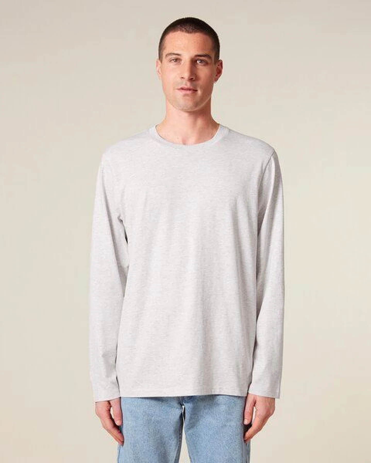 YTWOO 3er Pack Unisex Basic Langarmshirts aus Bio-Baumwolle – Ansicht 3