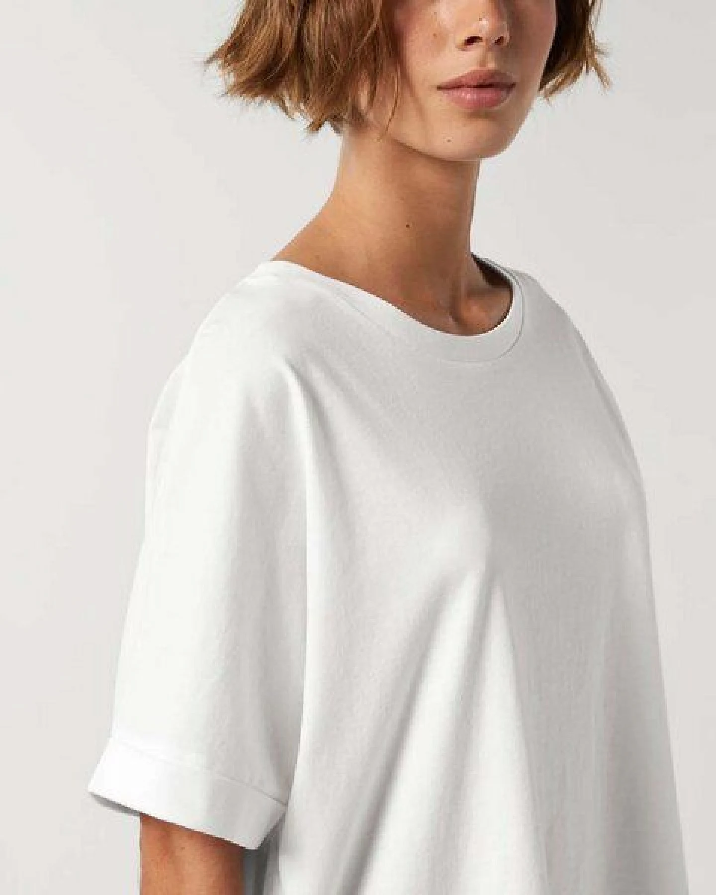 YTWOO Vintage Damen T-Shirt aus Bio Baumwolle, Oversize – Ansicht 3