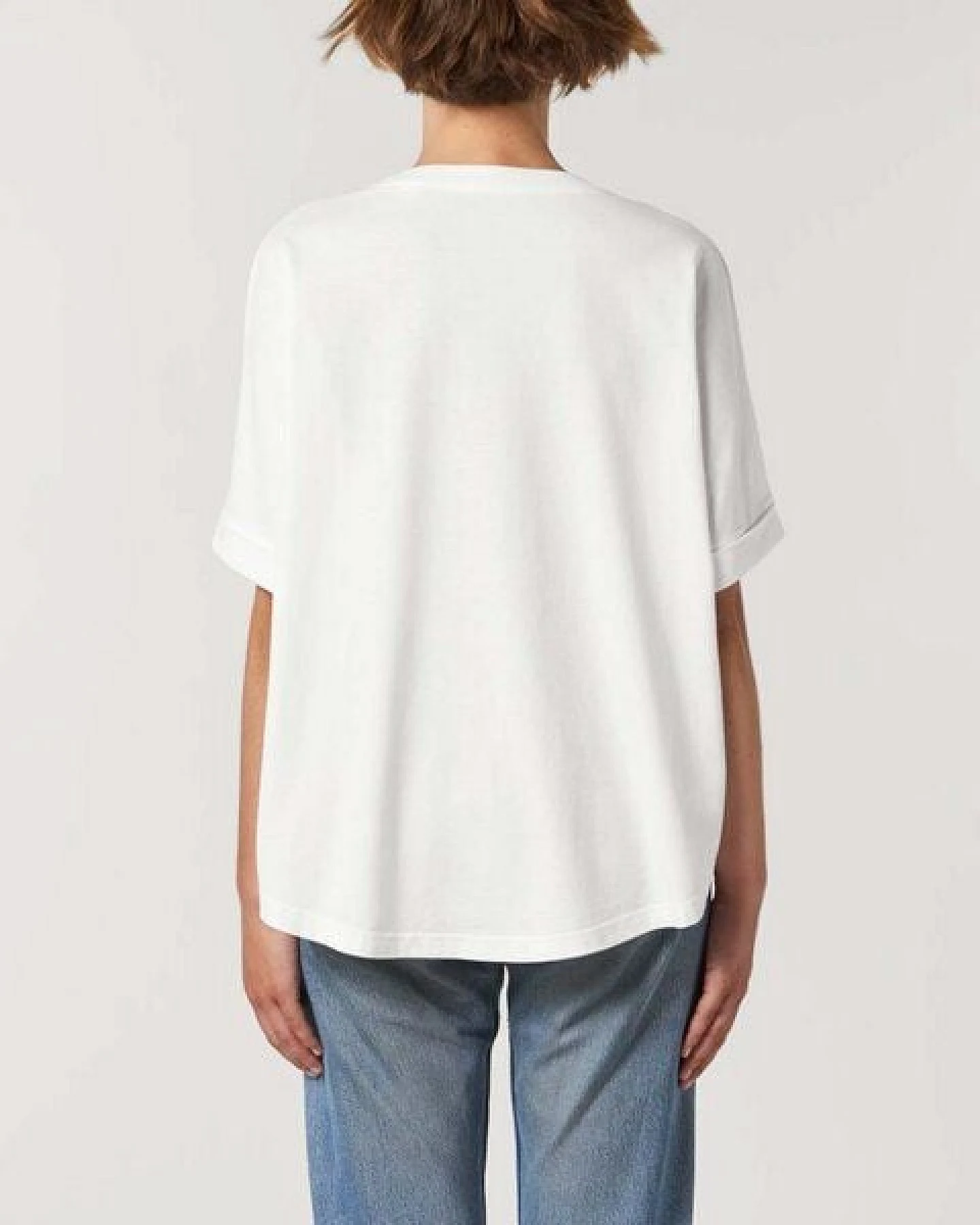 YTWOO Vintage Damen T-Shirt aus Bio Baumwolle, Oversize – Ansicht 4