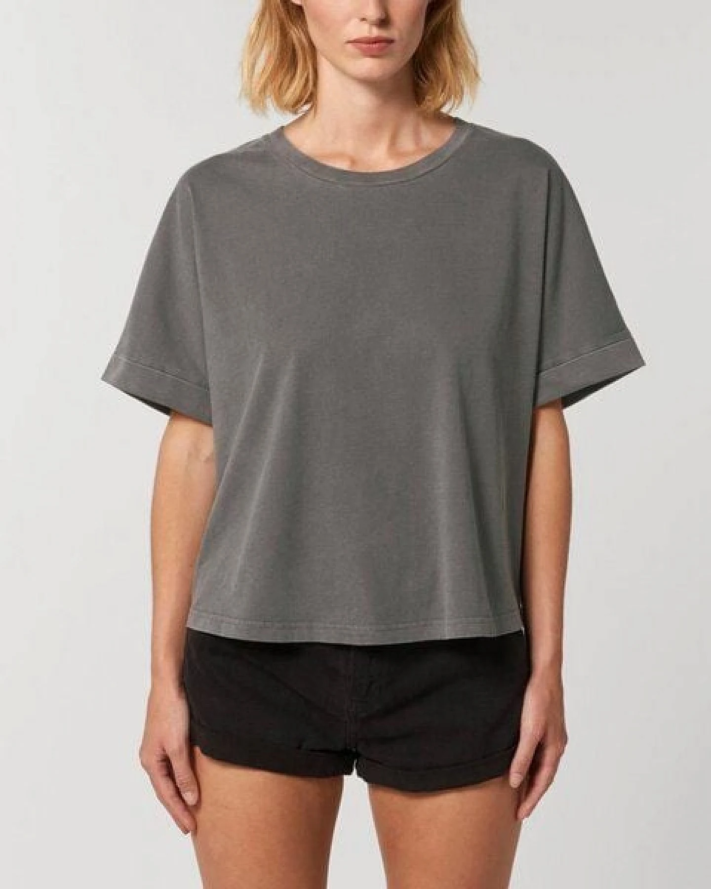 YTWOO Vintage Damen T-Shirt aus Bio Baumwolle, Oversize – Ansicht 4