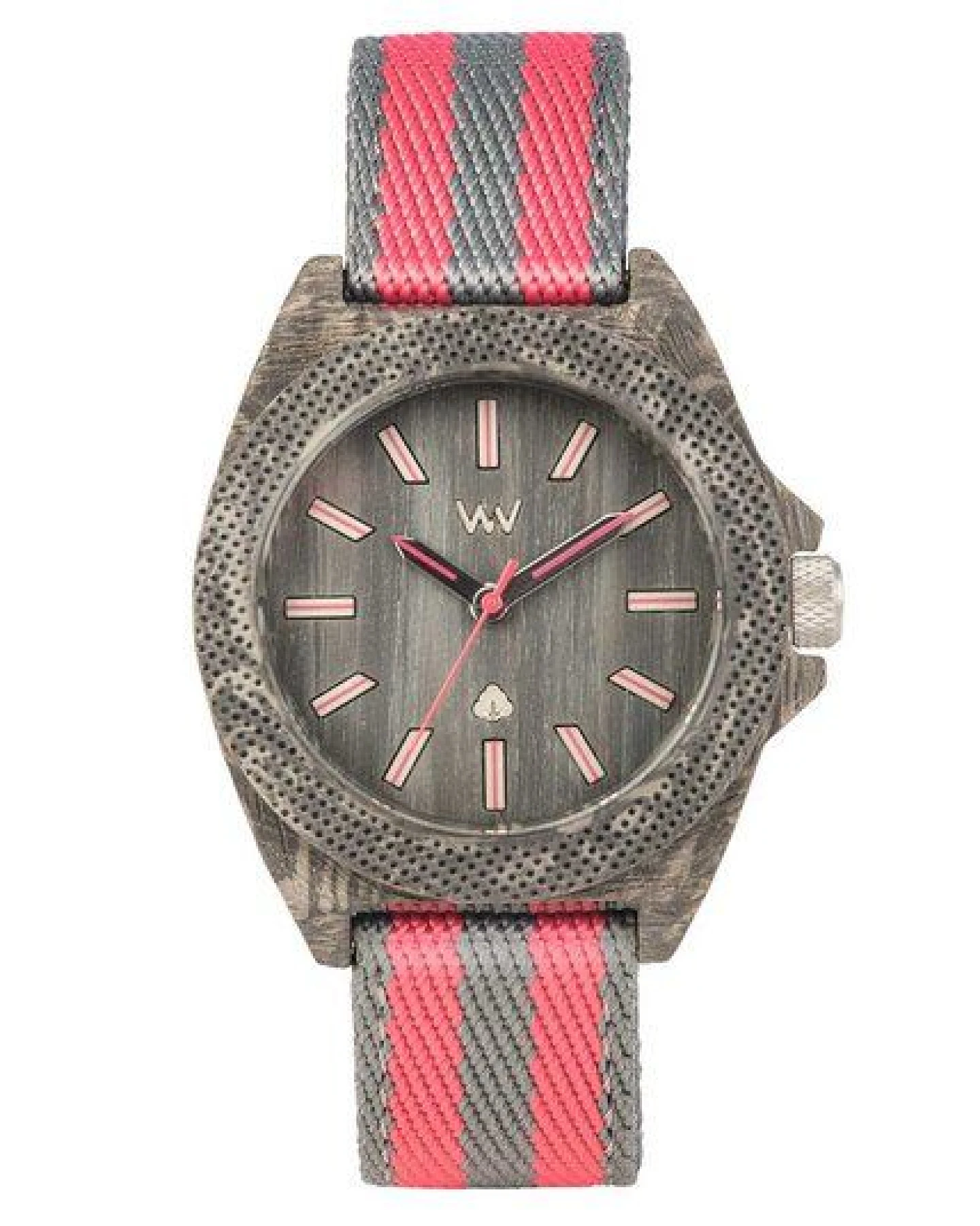 WEWOOD Holz-Armbanduhr PHOENIX 38 TEAK PINK – Ansicht 2