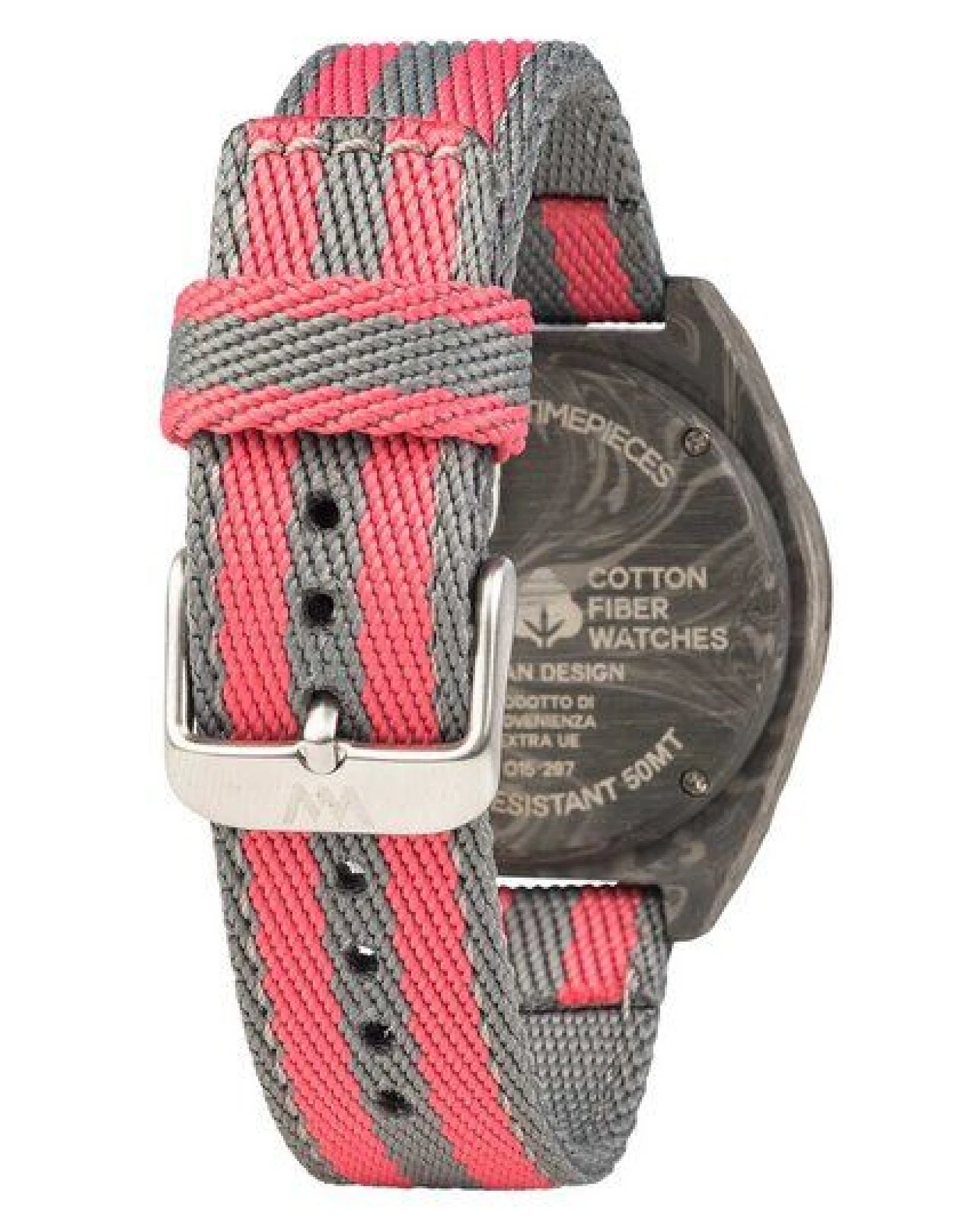 WEWOOD Holz-Armbanduhr PHOENIX 38 TEAK PINK – Ansicht 3