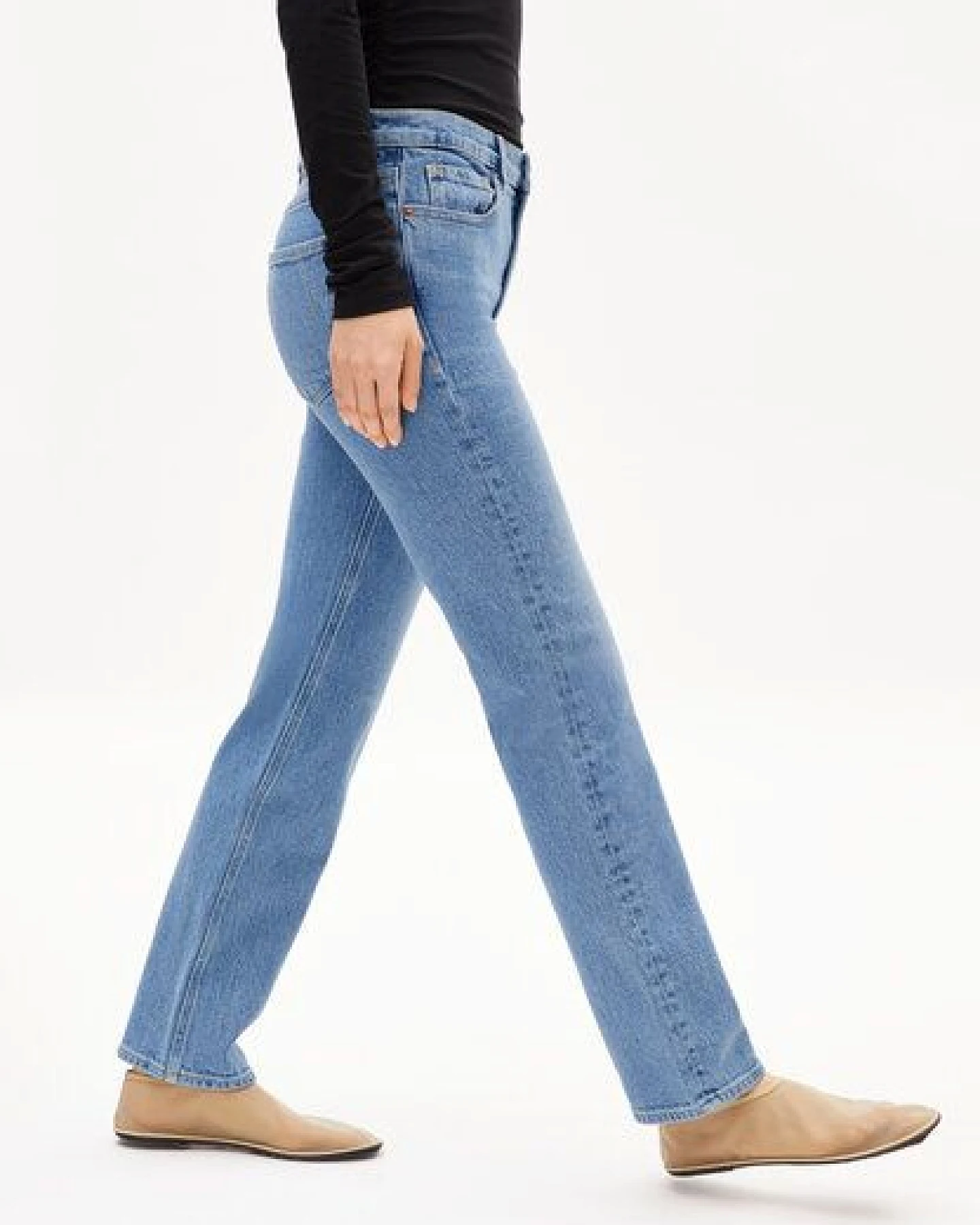 ARMEDANGELS CARENAA Damen Straight Jeans Bio-Baumwoll Mix Comfort Stretch – Ansicht 4