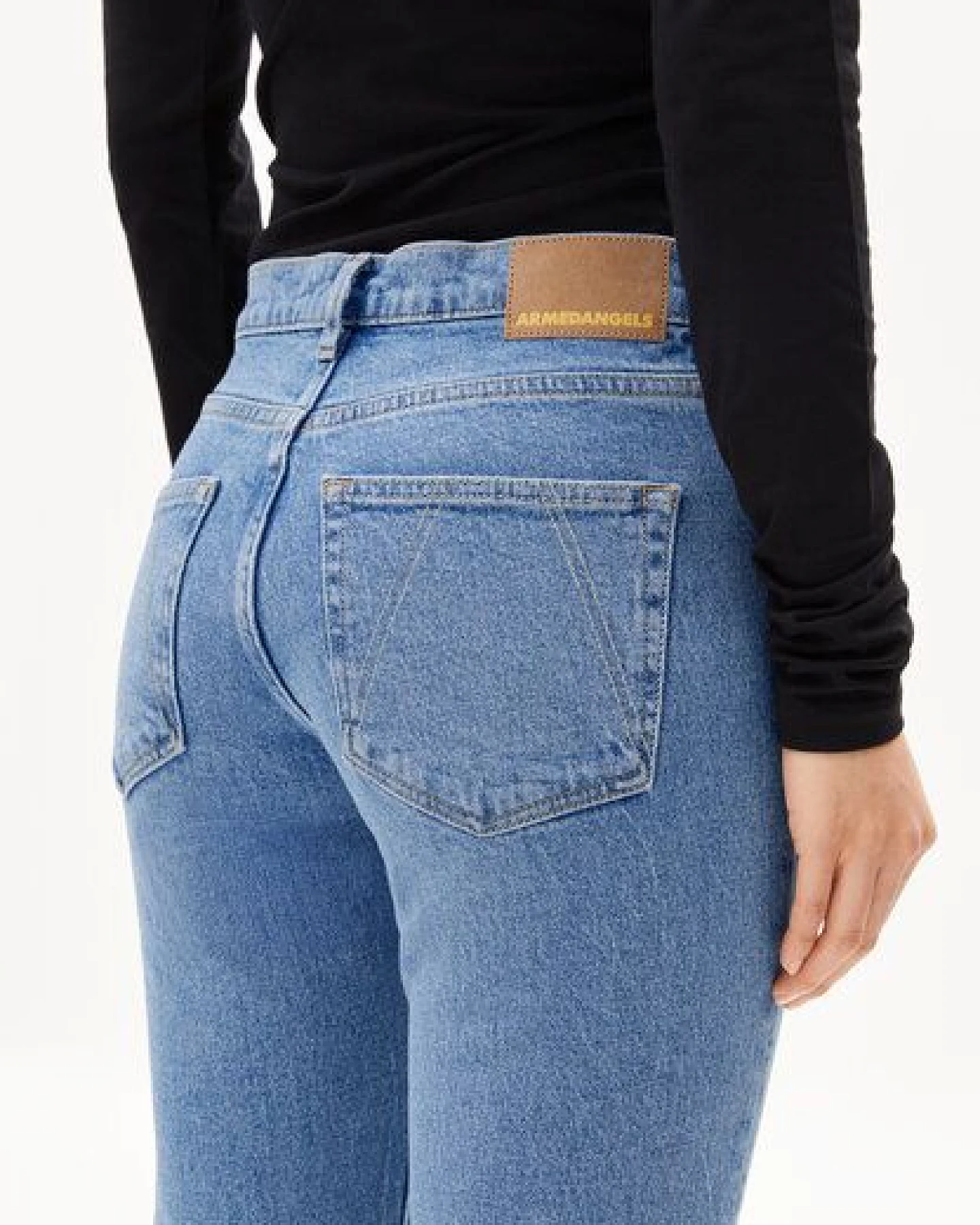 ARMEDANGELS CARENAA Damen Straight Jeans Bio-Baumwoll Mix Comfort Stretch – Ansicht 3
