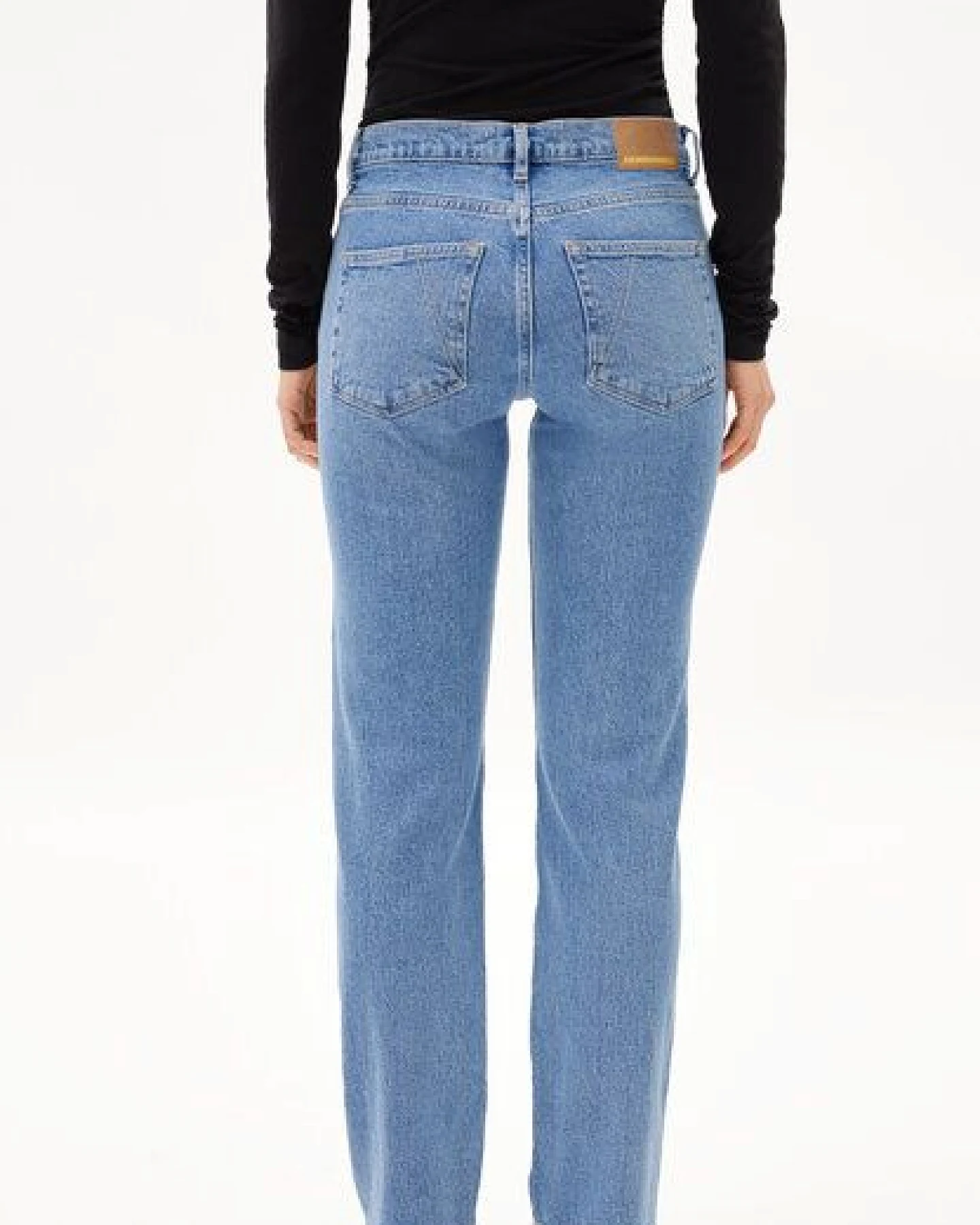 ARMEDANGELS CARENAA Damen Straight Jeans Bio-Baumwoll Mix Comfort Stretch – Ansicht 2