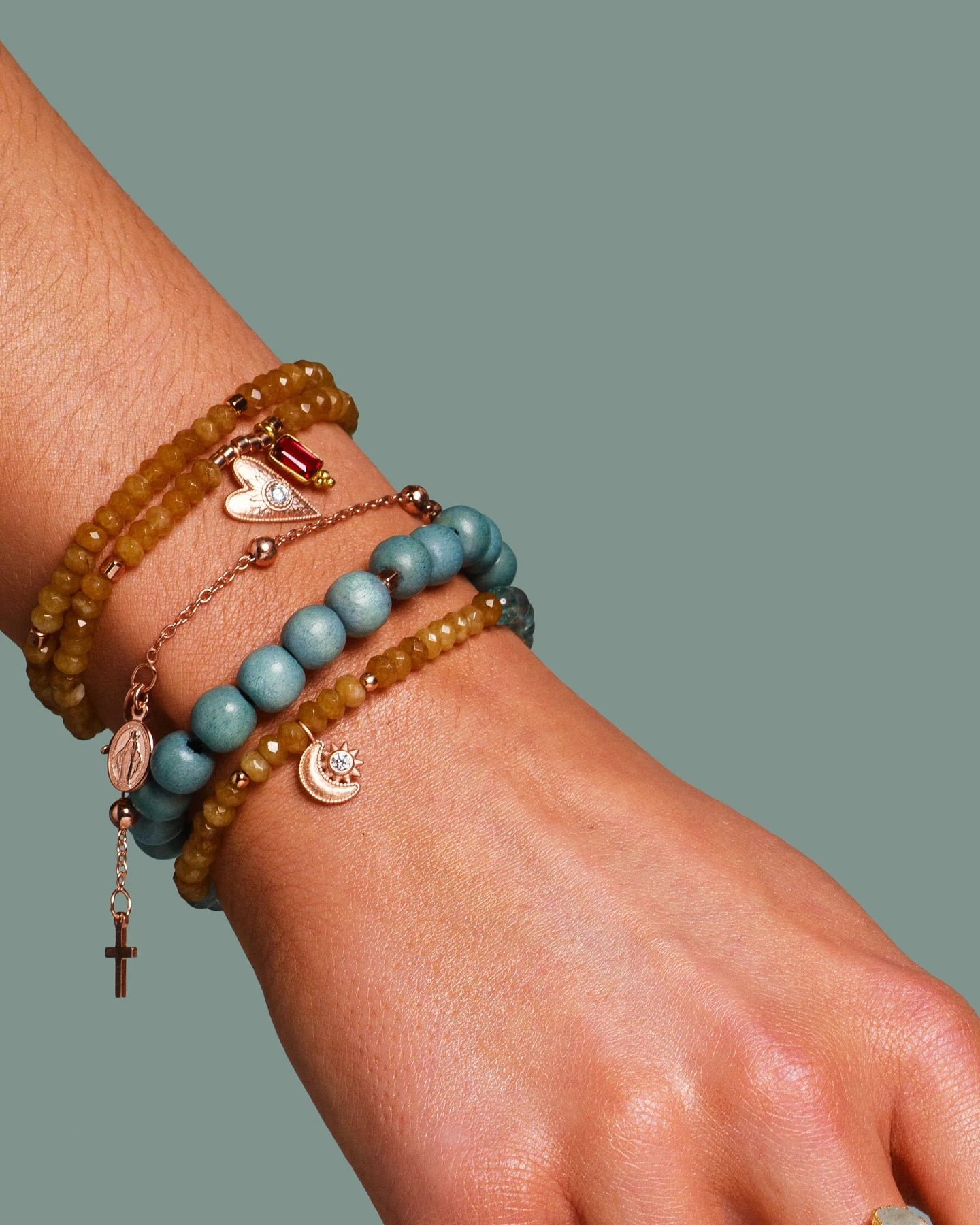 Hoffnungsträger Handmala Set „Pure Harmony”, Roségold – Ansicht 4