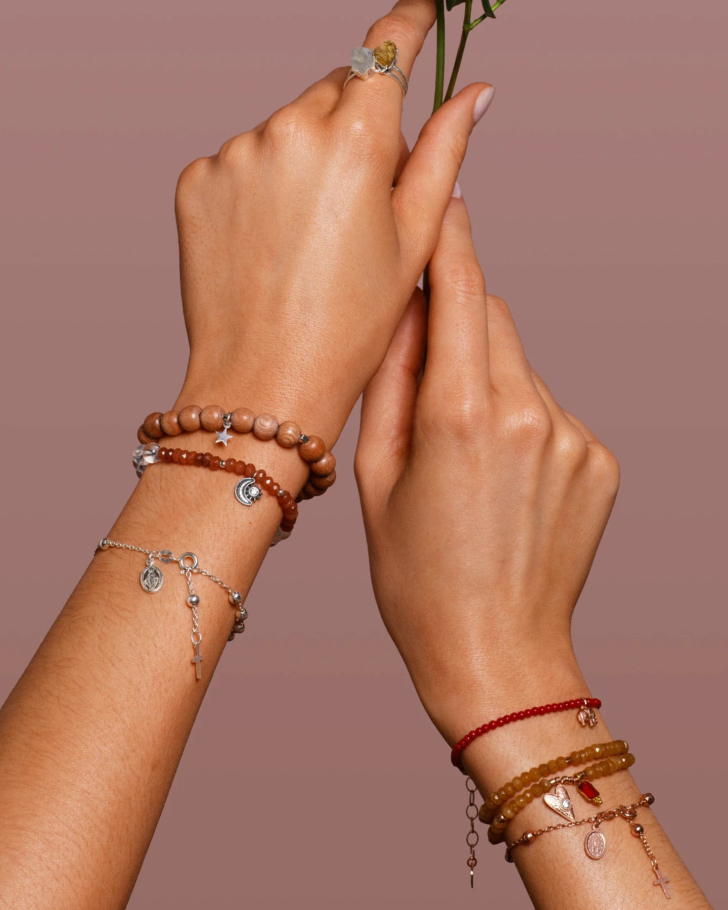 Hoffnungsträger Handmala Set „Pure Harmony”, Silber – Ansicht 5