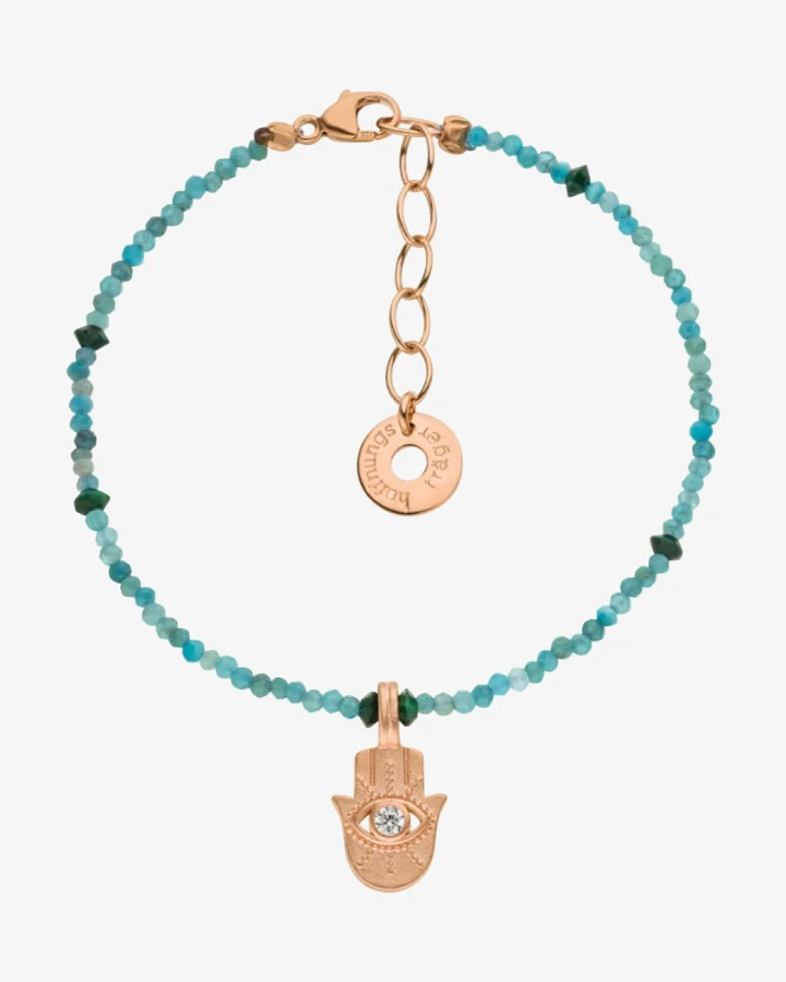Hoffnungsträger Schutzarmband Hamsa „Motivation“ Roségold