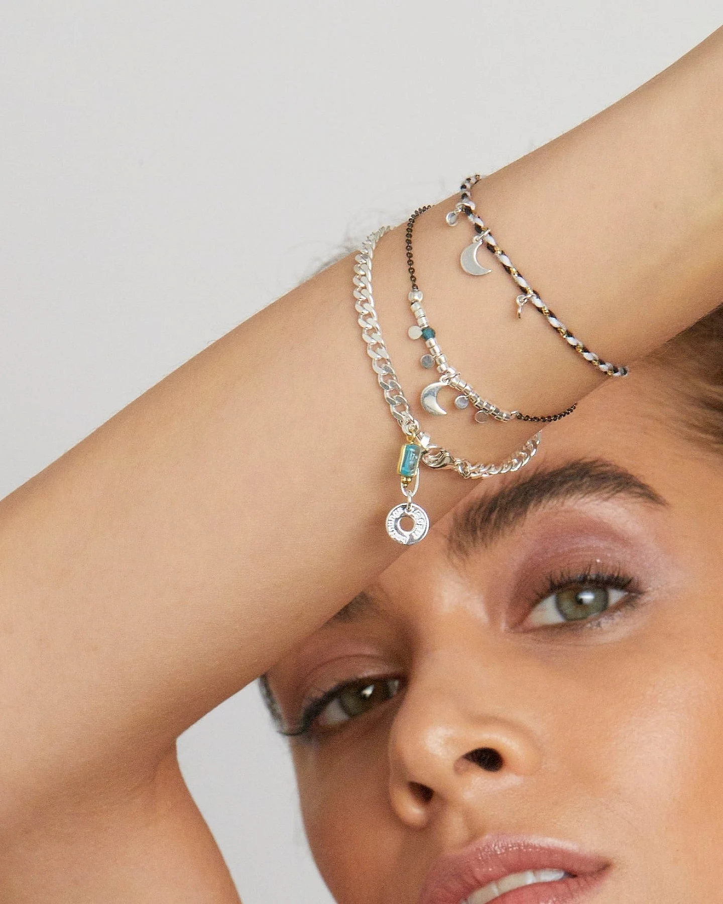 Hoffnungsträger Gliederarmband Chunky Silber – Ansicht 2