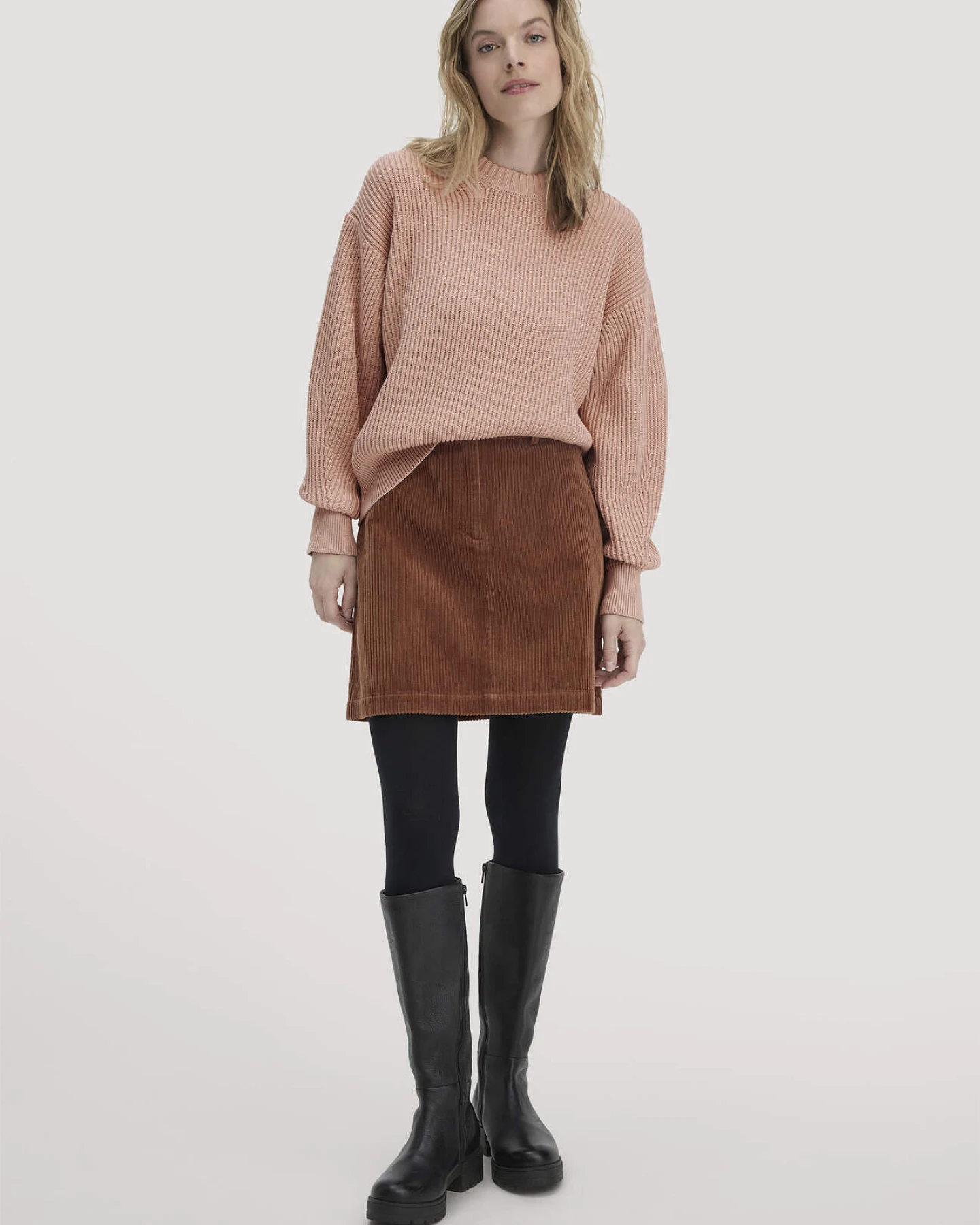 hessnatur Damen Strick Pullover Relaxed aus Bio-Baumwolle - rosa - Größe XL – Ansicht 2