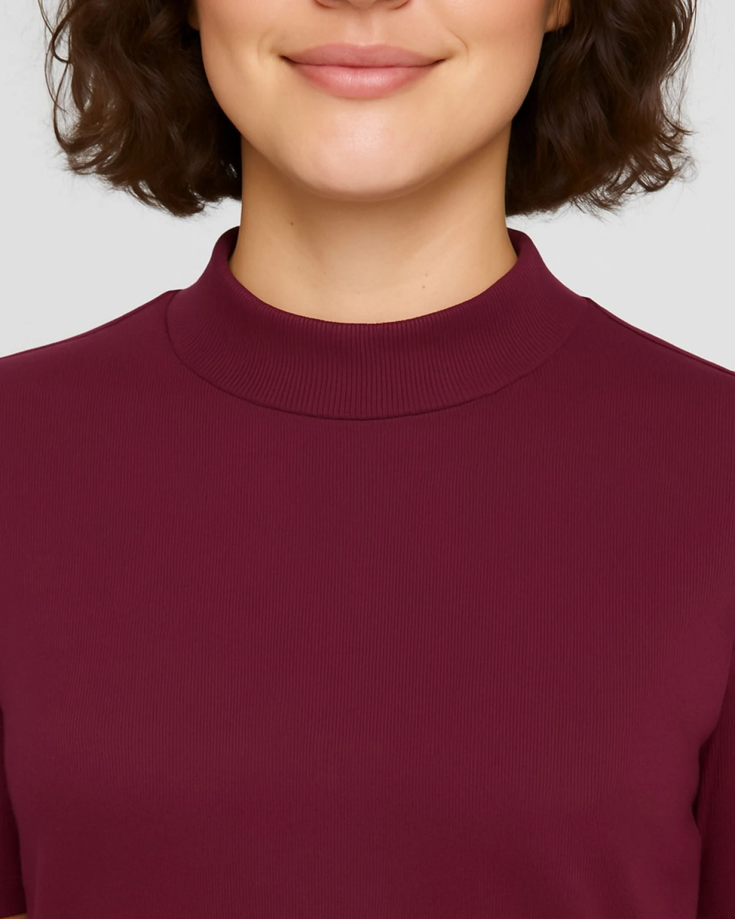 T-Shirt Rib High Neck – Ansicht 3