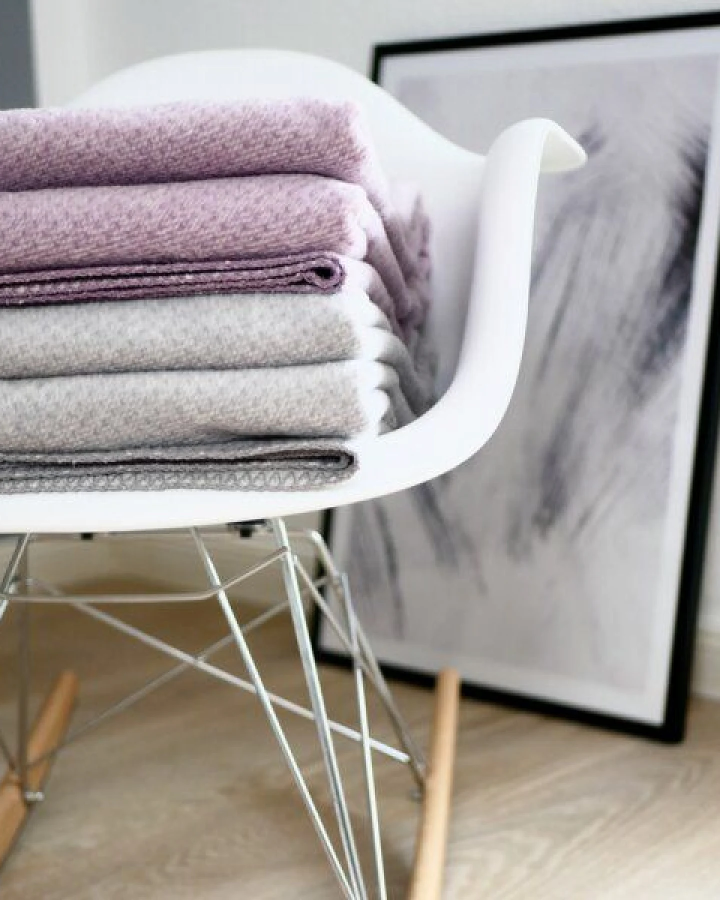 RIEMA Germany flauschige Kuscheldecke EMMA aus weicher Bio-Baumwolle - Baumwolldecke OEKO-Tex – Ansicht 2