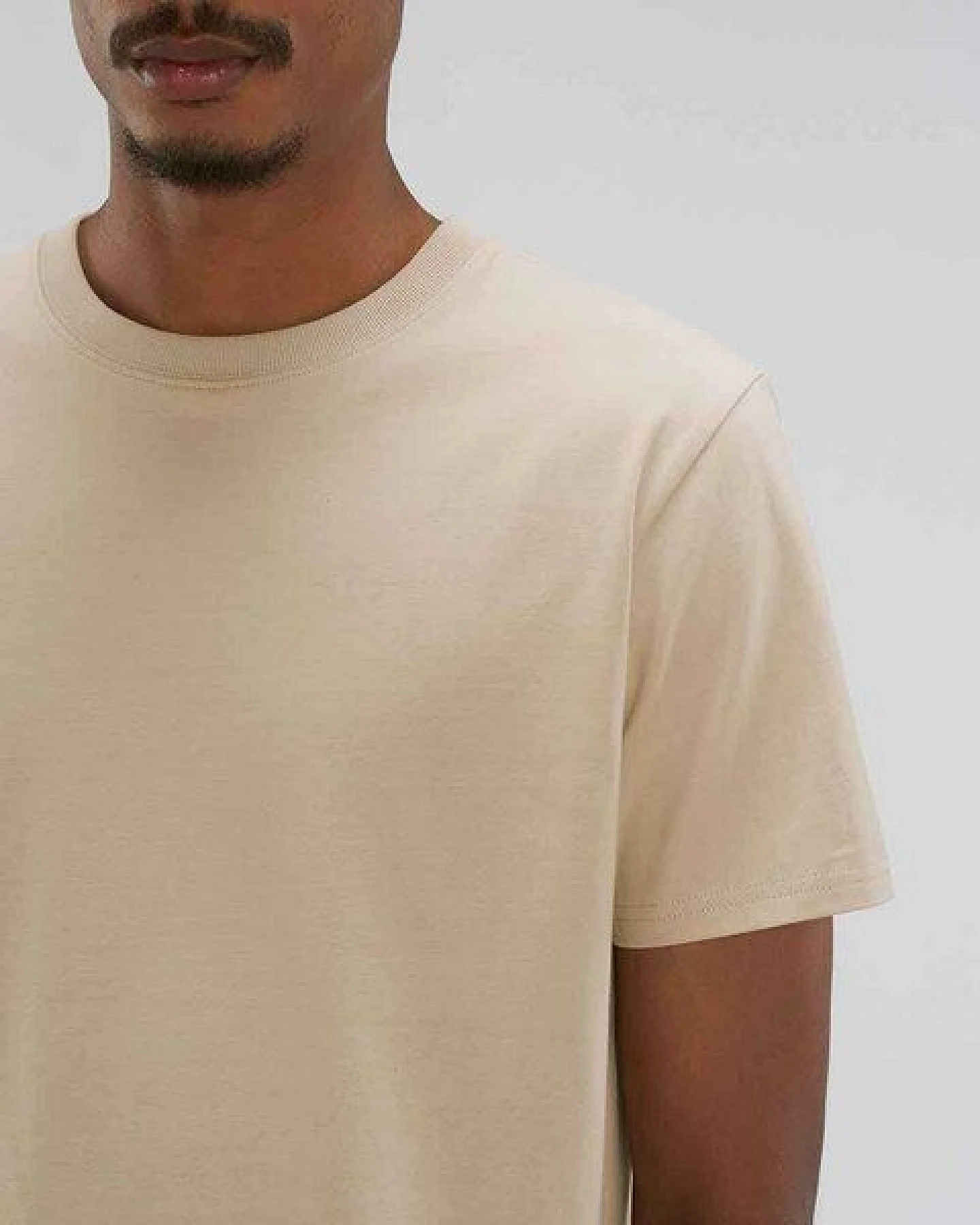 YTWOO Herren schweres Bio T-Shirt. Männer Premium Basic Shirt. Heavy Cotton – Ansicht 2