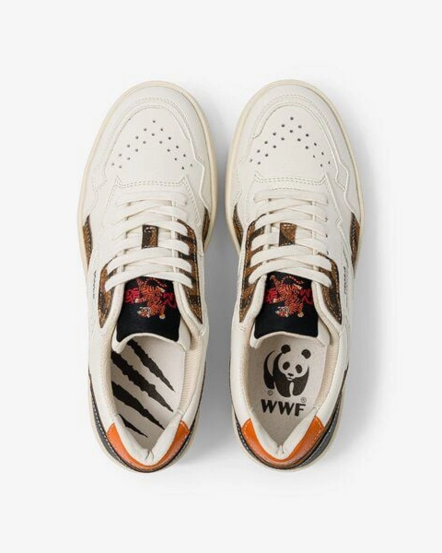 Sneakers WWF x MoEa – GEN1 Weiß & Tiger – Ansicht 3
