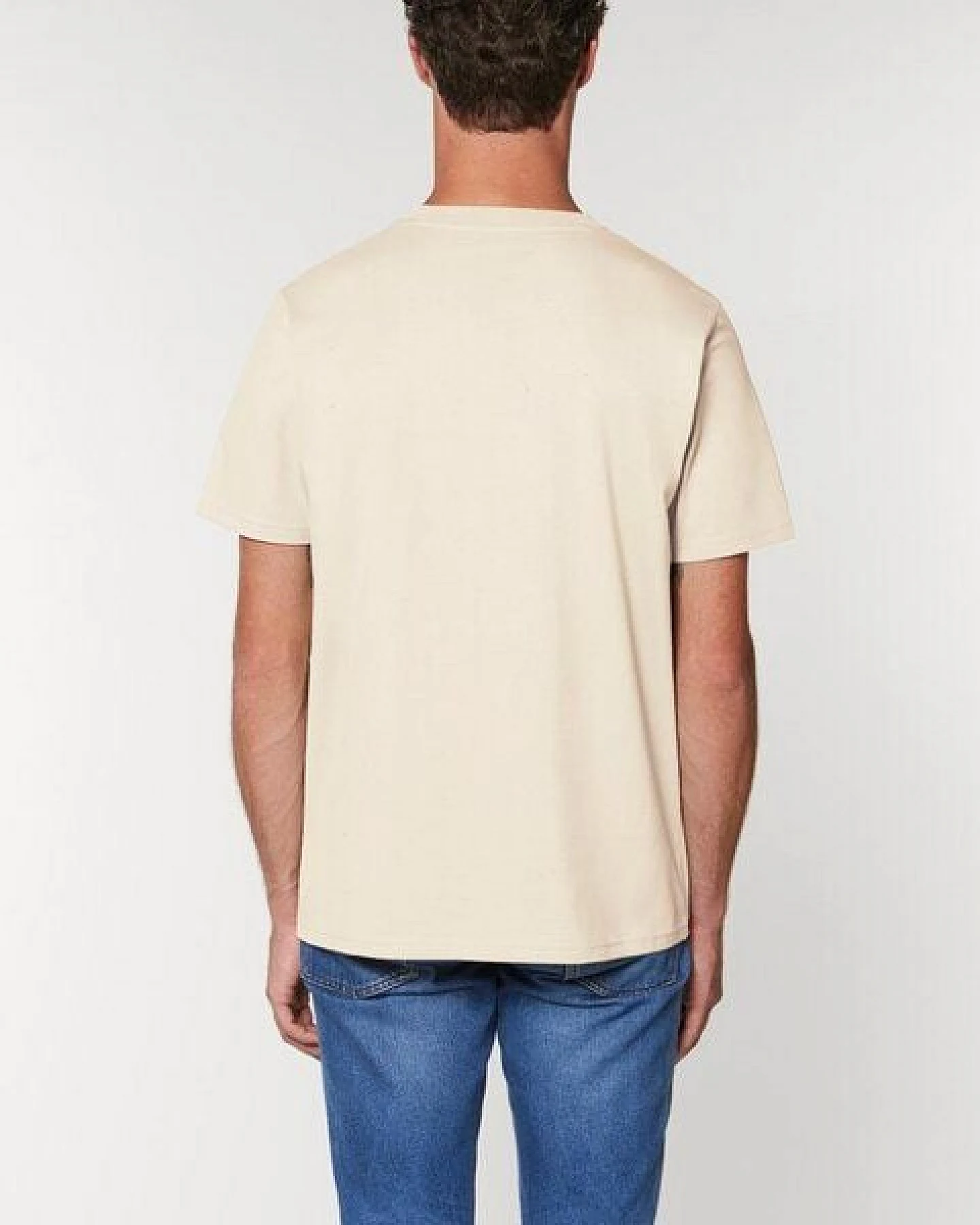 YTWOO Herren schweres Bio T-Shirt. Männer Premium Basic Shirt. Heavy Cotton – Ansicht 3
