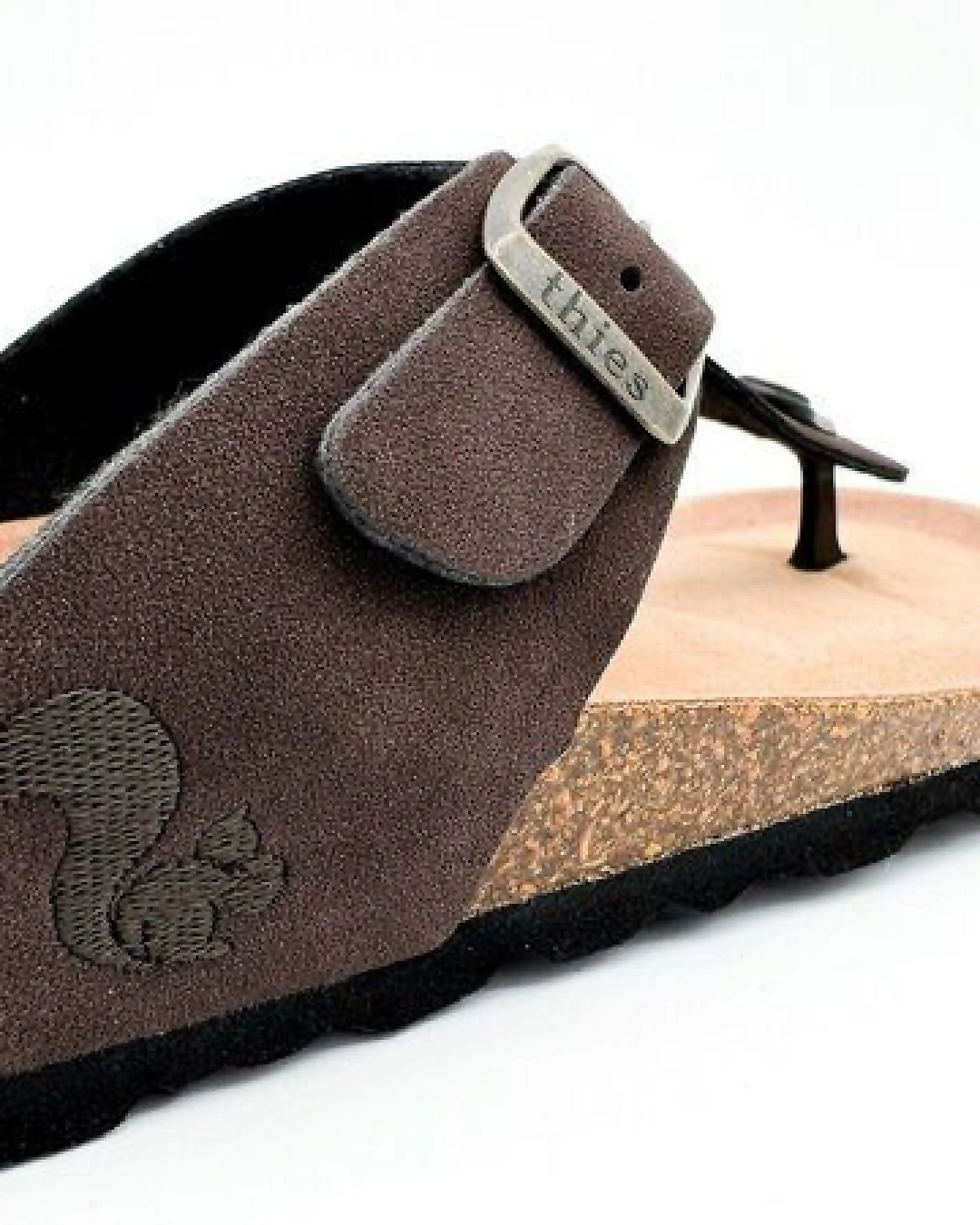 Vegane thies ® Eco Bio Thong Sandale aus rec. PET mit Kork-Tieffussbett MEN – Ansicht 4