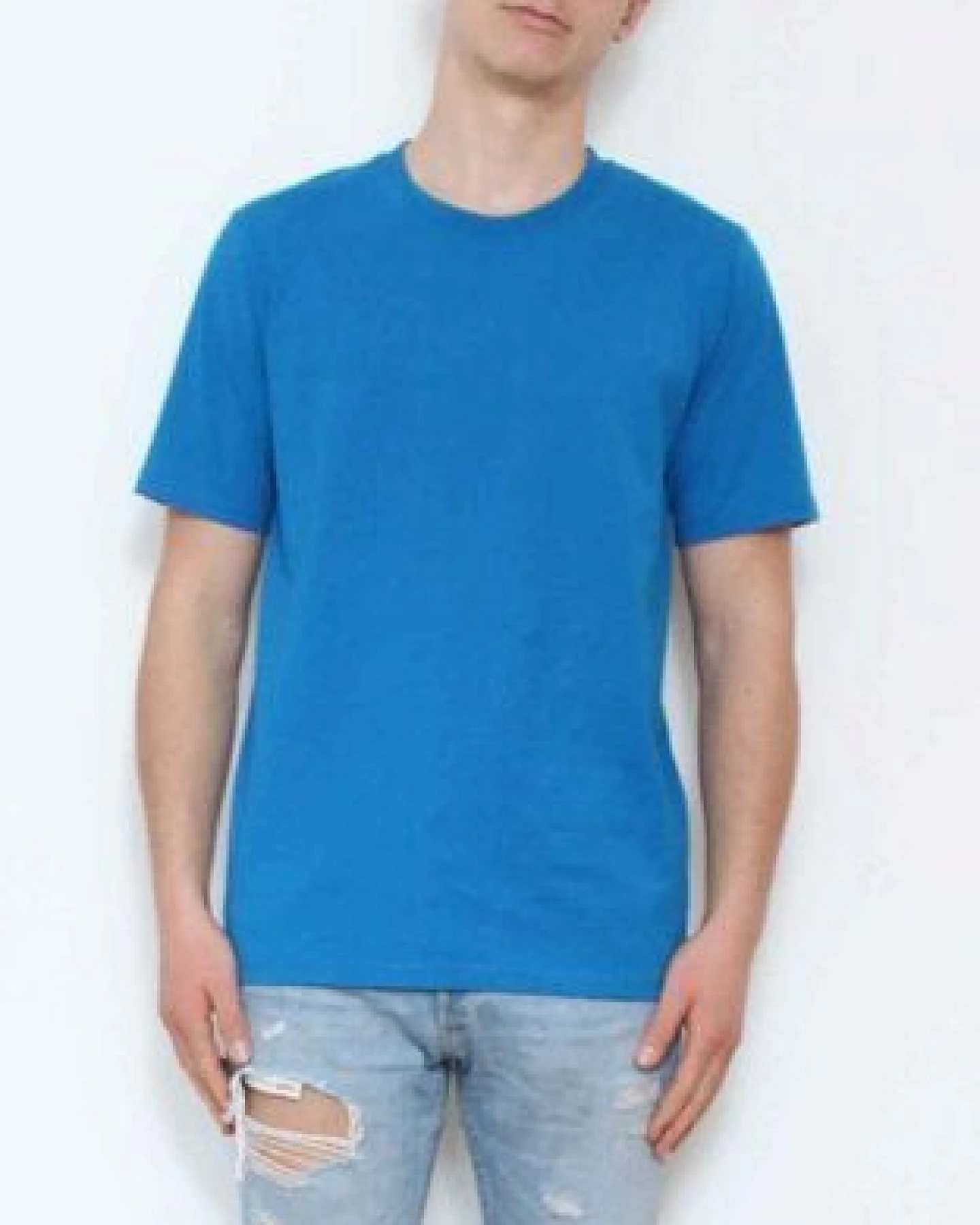 YTWOO Herren schweres Bio T-Shirt. Männer Premium Basic Shirt. Heavy Cotton – Ansicht 4